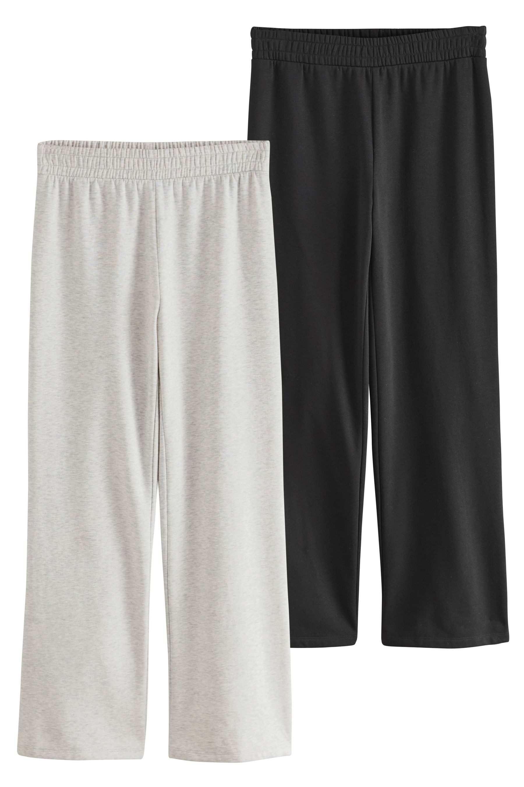 Jogginghose 2er-Pack The Set Jogginghosen mit weitem Bein