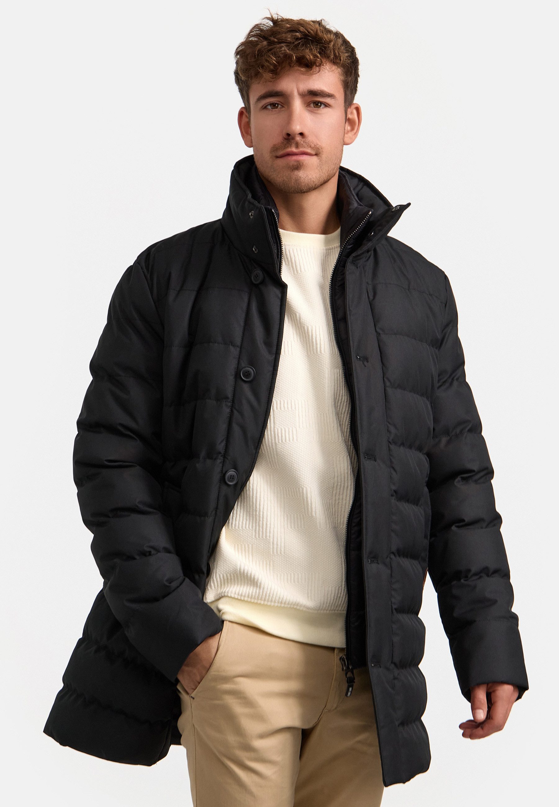 Indicode Winterjacke Herren INWooding Jacke Winter Herrenjacke Jacke mit abnehmbarem Inlay