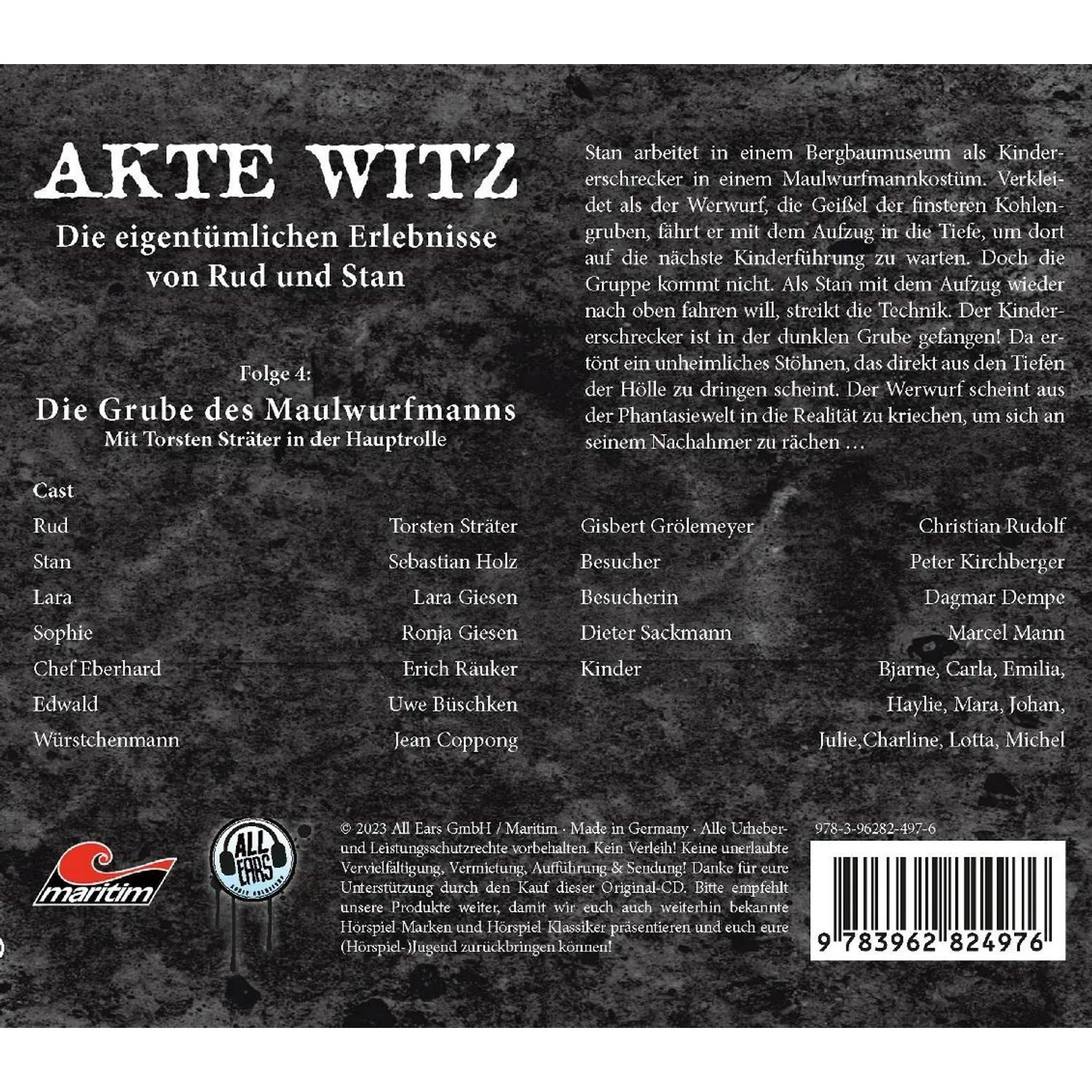 Media Verlag Hörspiel Akte Witz: Die Grube des Maulwurfmanns,1 Audio-CD