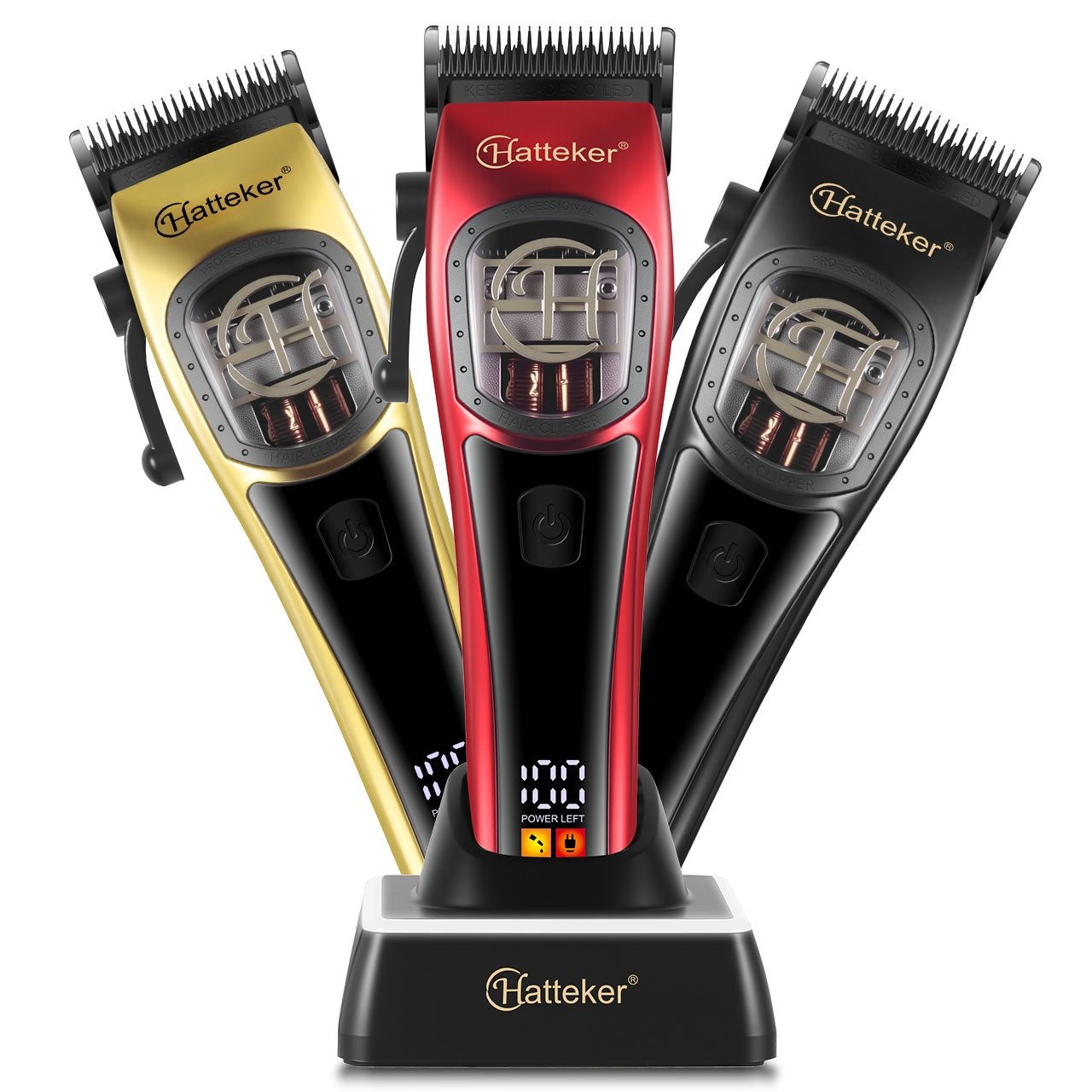 Scttomon Haarschneider G58, Professioneller Haarschneider & Barttrimmer, Barbershop-Haartrimmer USB-C & Ladestation