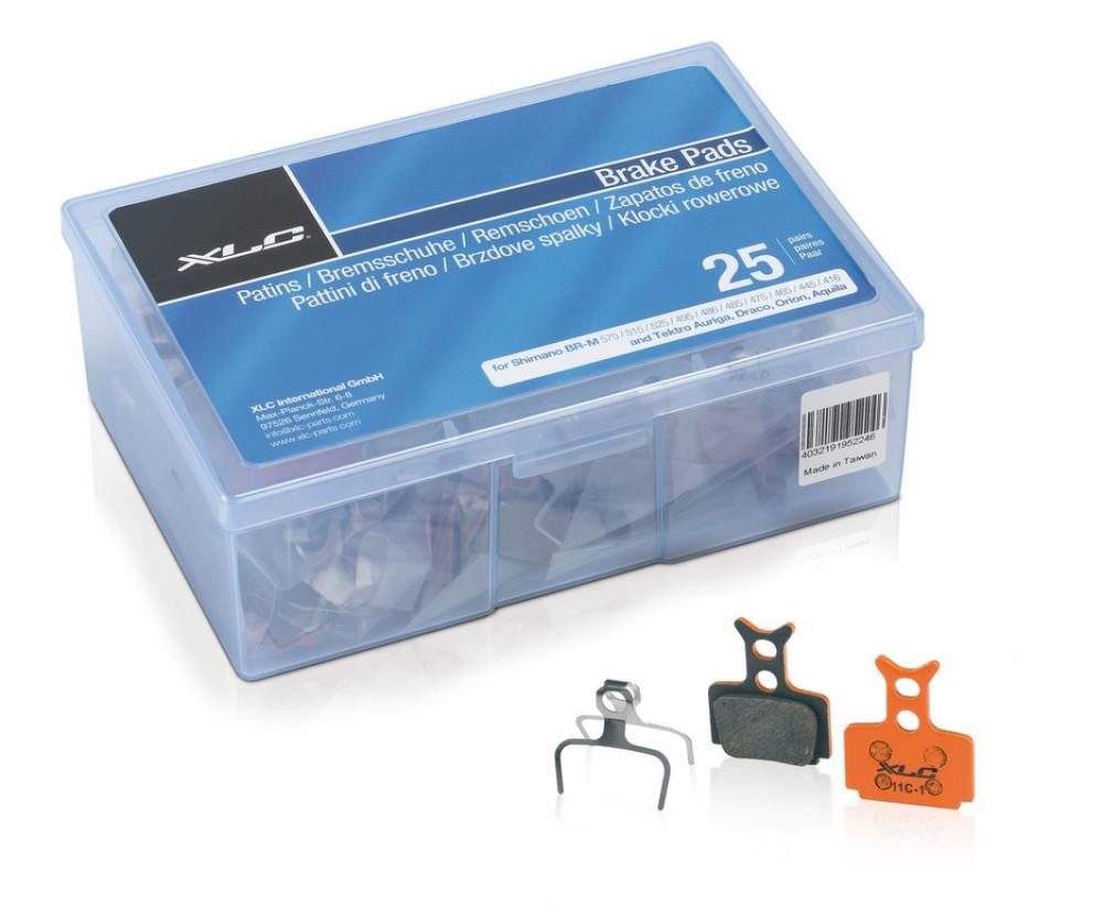XLC Werkstatt-Set XLC Scheibenbremsbeläge Formula Mega one 25Stk Werkstattbox