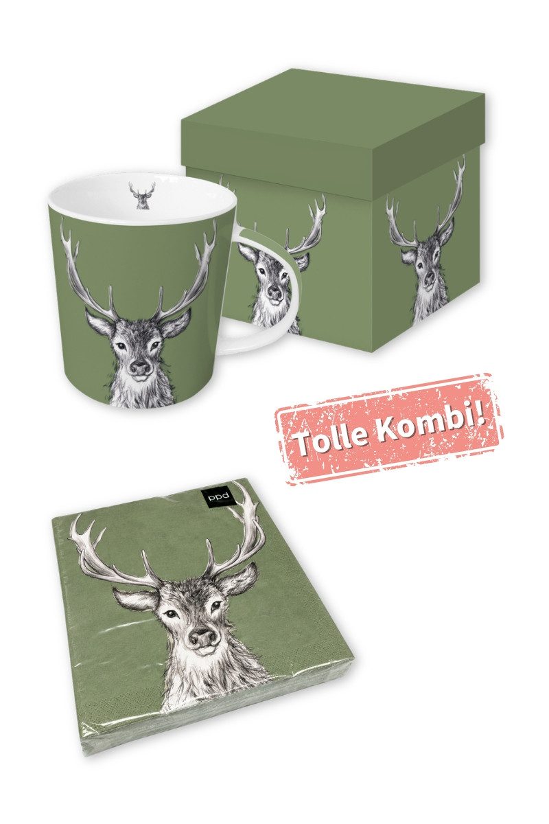 ppd PAPERPRODUCTS DESIGN GmbH Stoffserviette Servietten - PAUL - green – Bild 3 von 3