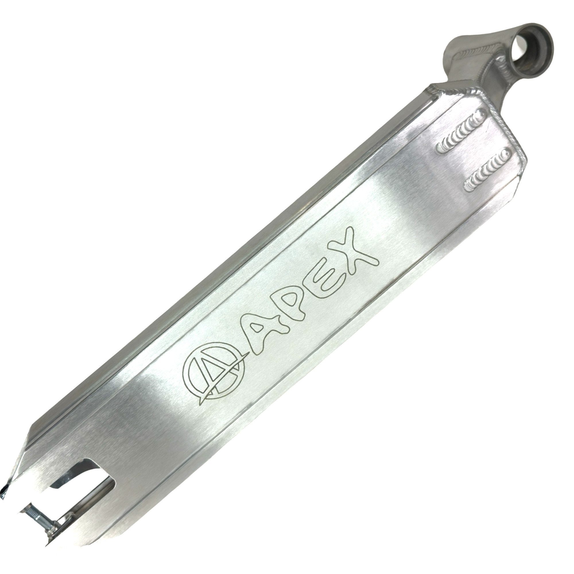 Apex Stuntscooter Apex Pro Stunt-Scooter Deck Silber gebürstet