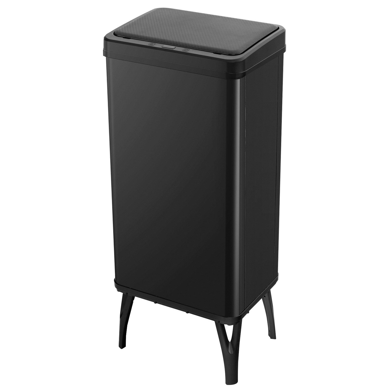 COSTWAY Mülltonnenbox, 50L mit Sensor automatischer Deckel abnehmbaren Beinen