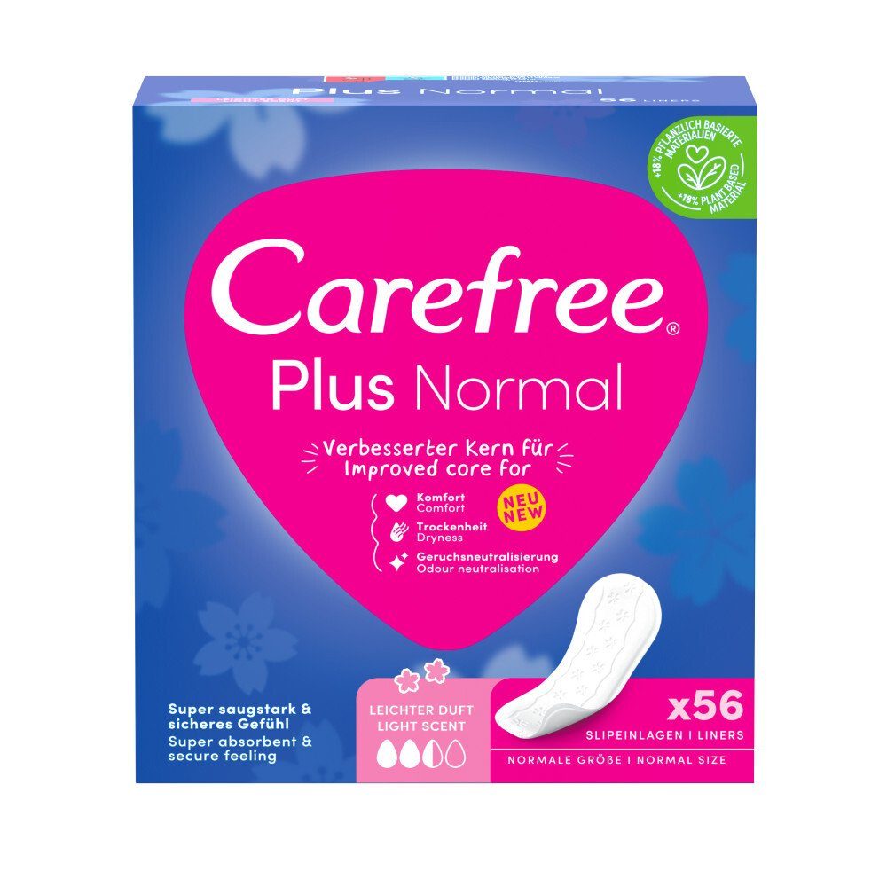 CAREFREE Slip-Einlage Plus Normal Leichter Duft - 56 St.