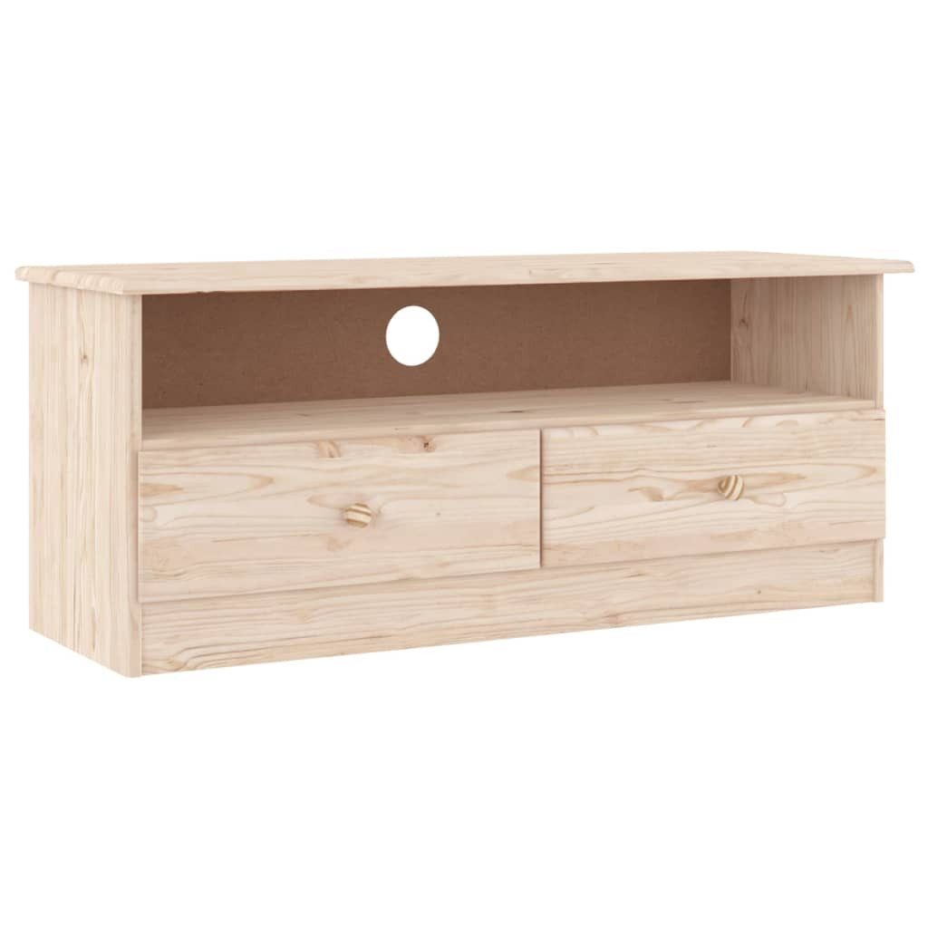 vidaXL TV-Schrank TV-Schrank mit Schubladen ALTA 100x35x41 cm Massivholz Ki günstig online kaufen