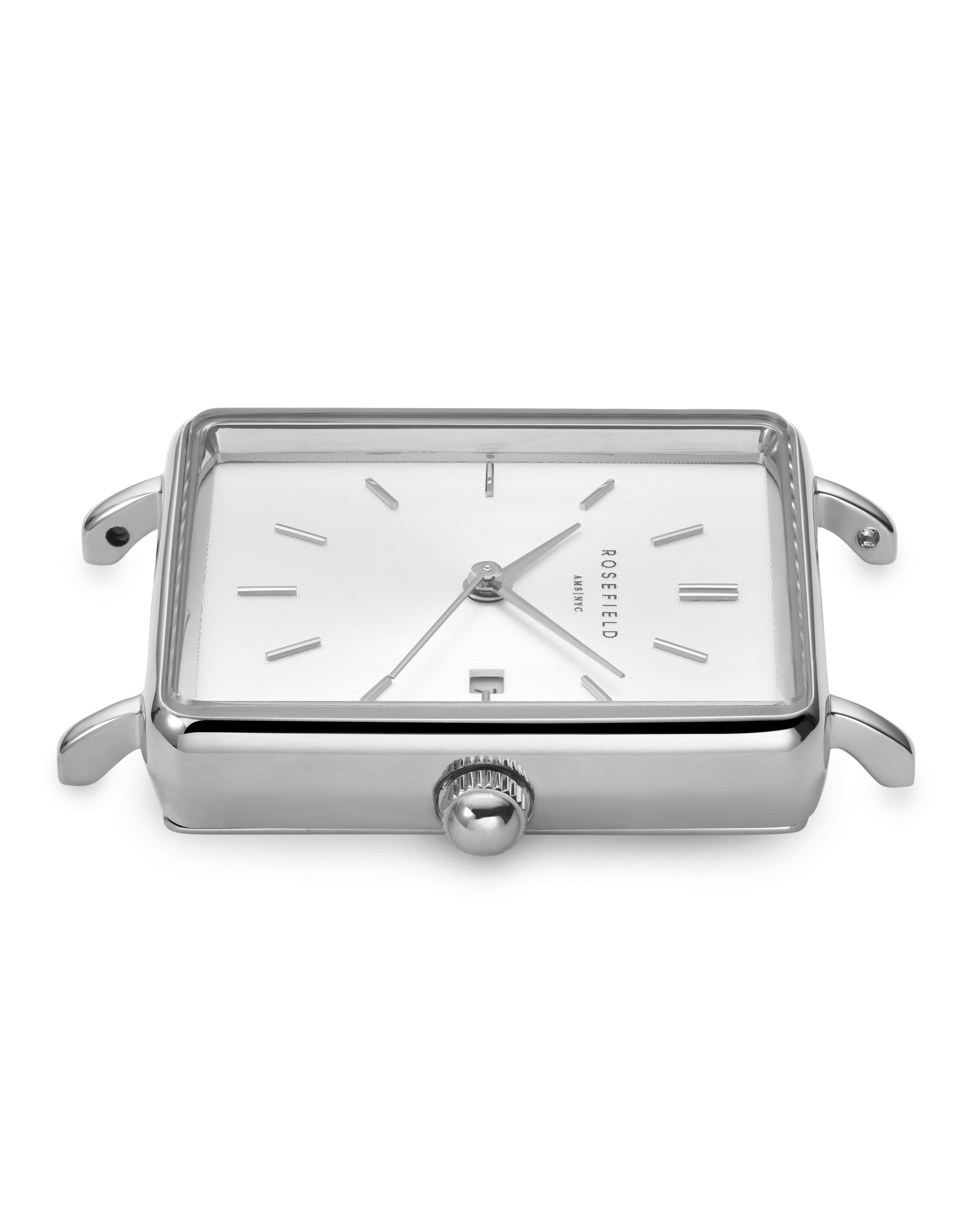 ROSEFIELD Quarzuhr ROSEFIELD Damenuhr Boxy 28mm Silberfarben