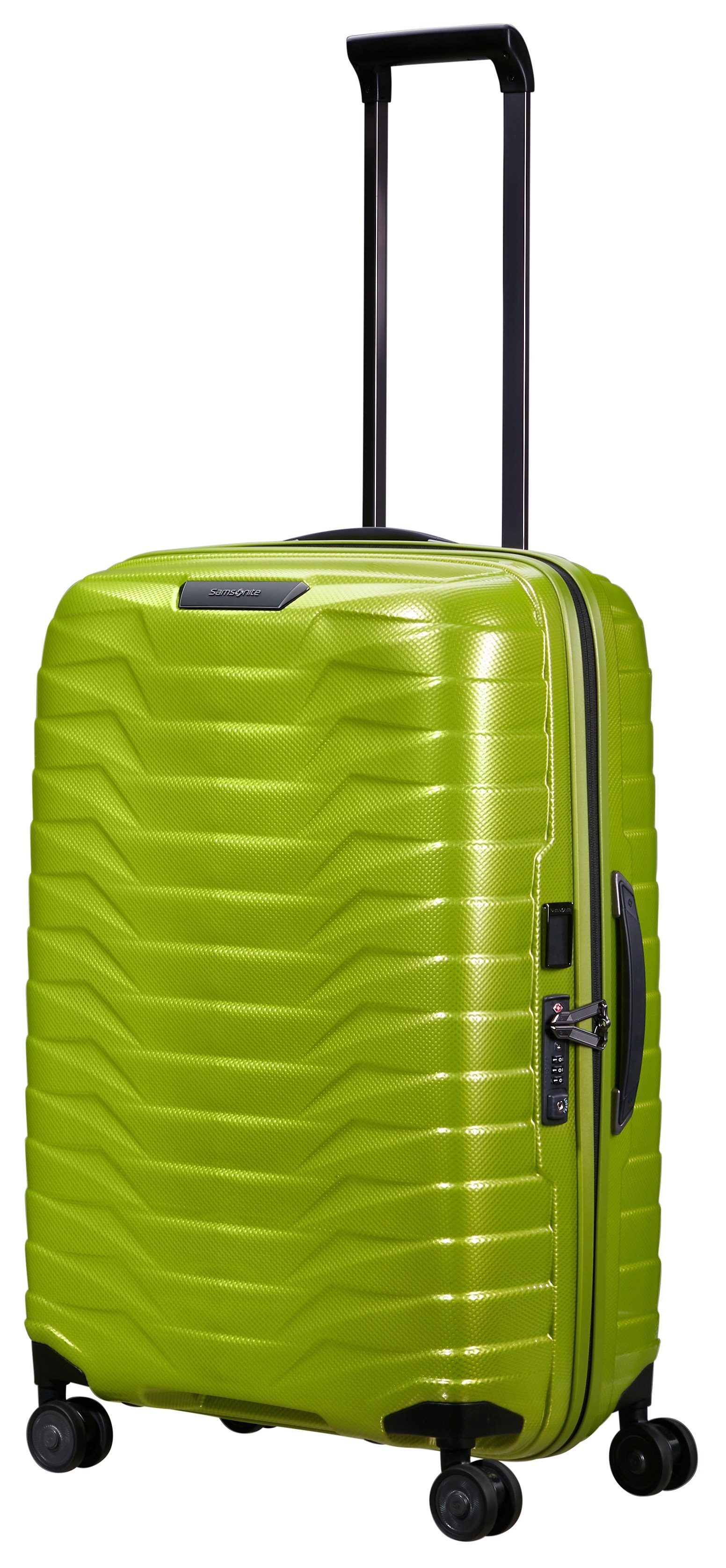 Samsonite Hartschalen-Trolley PROXIS, verschiedene Größen und Farben, 4 Rollen, arretierbares und versenkbares Druckknopf-Trolleysystem