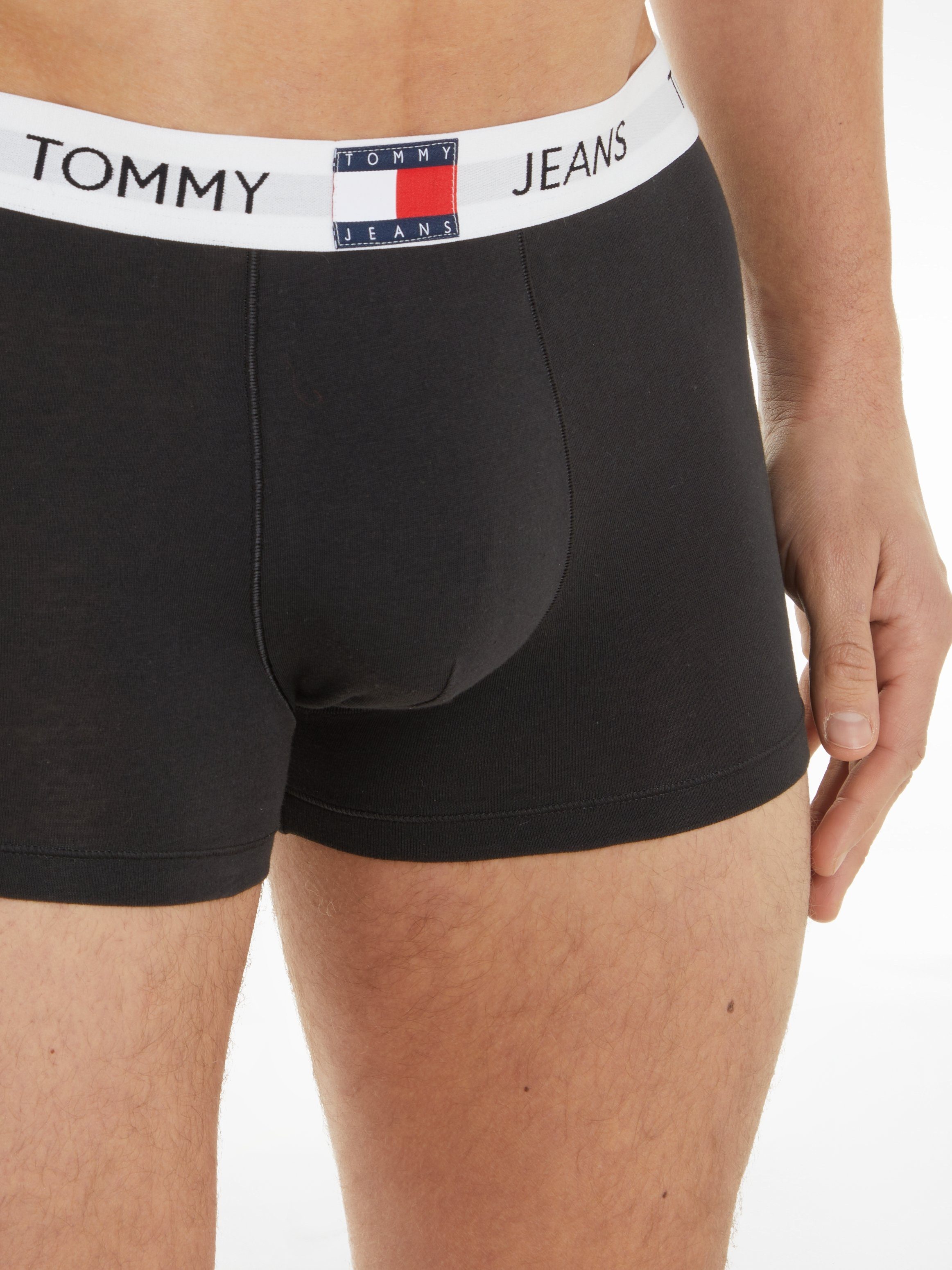 Underwear TRUNK Tommy Trunk Hilfiger-Logo Tommy Black mit Hilfiger