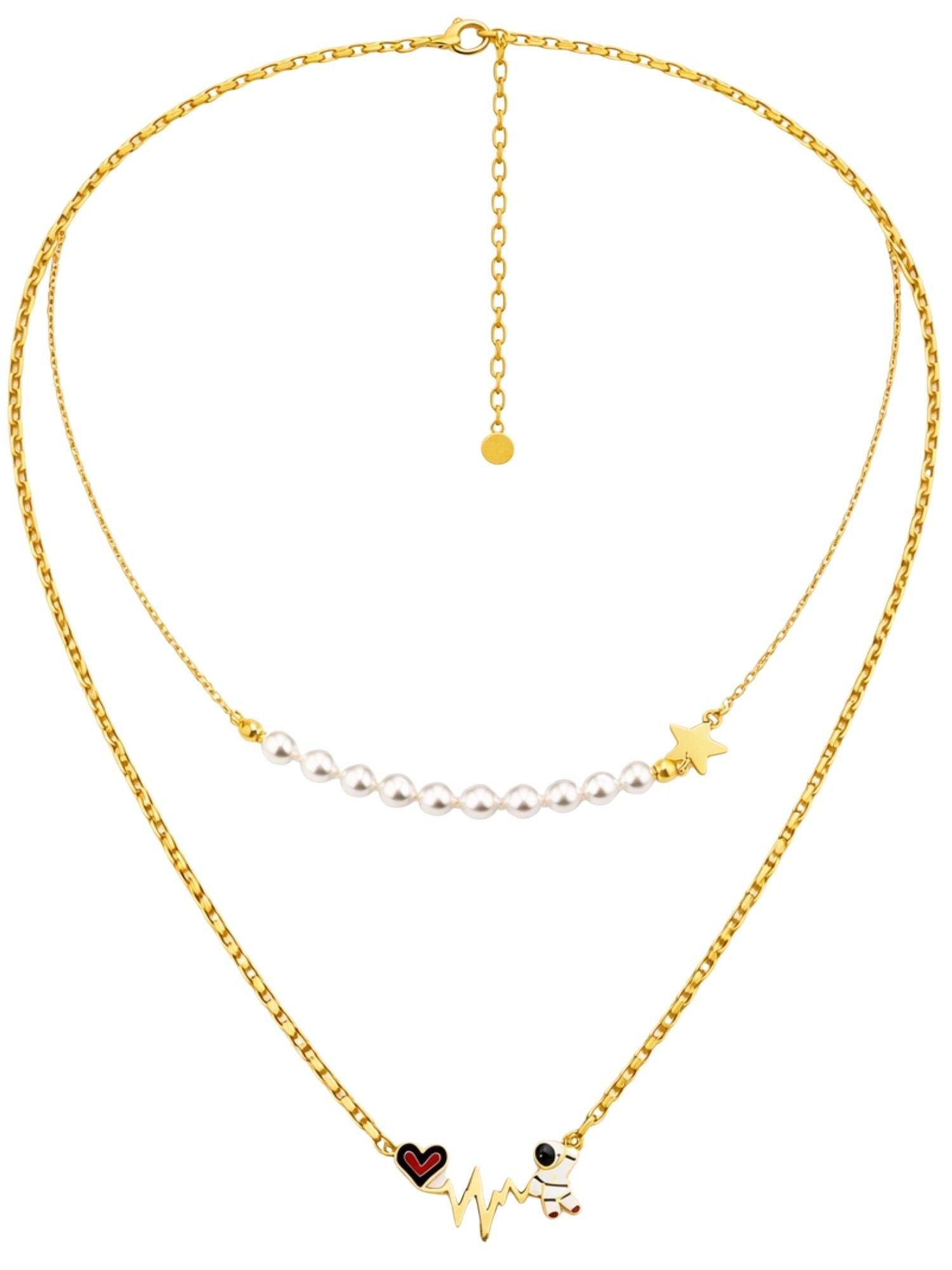 BS Schmuckdesign Statementkette Halskette Damen Layerkette mehrreihig Kette günstig online kaufen