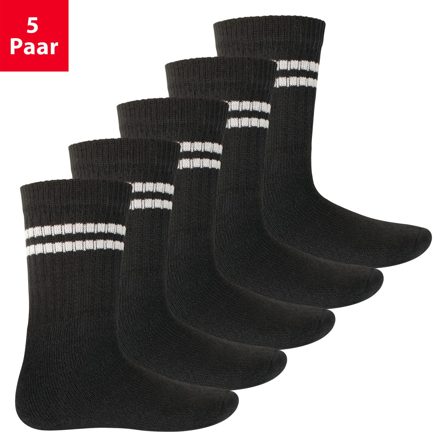 MT Tennissocken Kinder Freizeit Socken (5/10 Paar) Tennissocken Mädchen & Jungen (5-Paar)