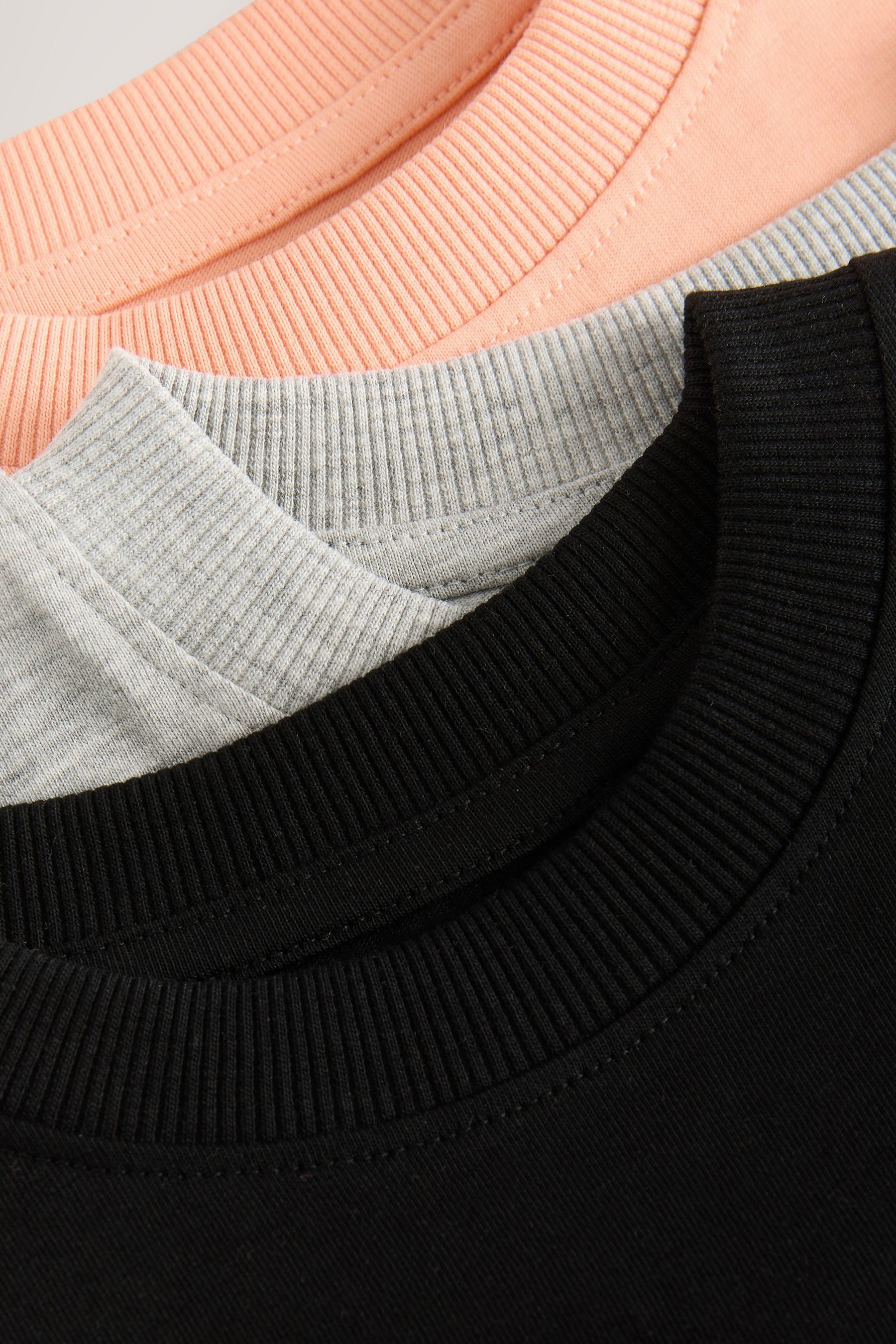 Next Print-Shirt 3er-Pack Relaxed Fit Kurzarm-T-Shirts günstig online kaufen