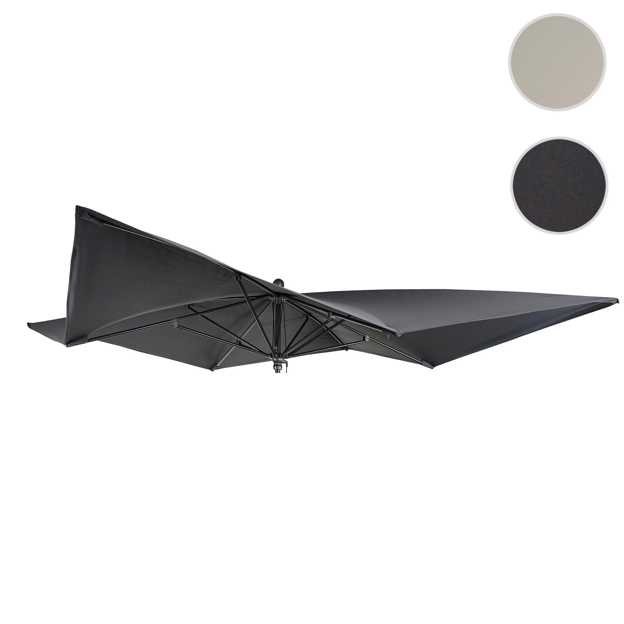 MCW Ersatzschirmbespannung MCW-A37-B, 300x300 cm, Bezug mit Reißverschluss befestigt, Wasser- und schmutzabweisend