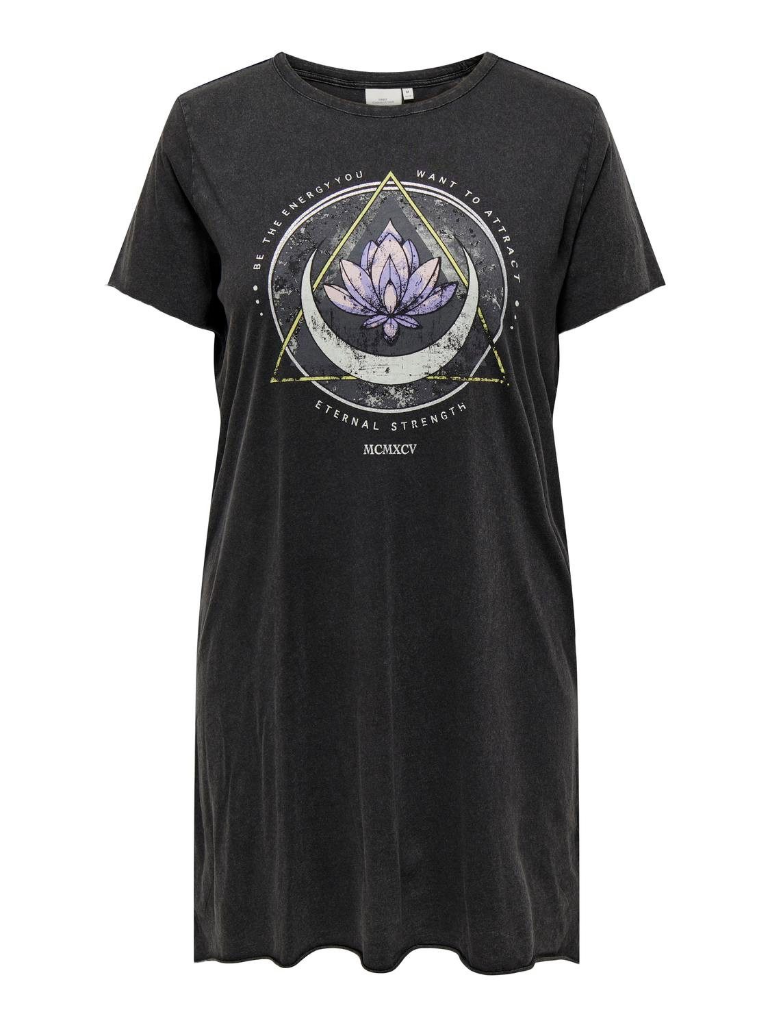 ONLY CARMAKOMA Shirtkleid CARLUCY LIFE SS T-SHIRT DRESS JRS NOOS Sommerkleid