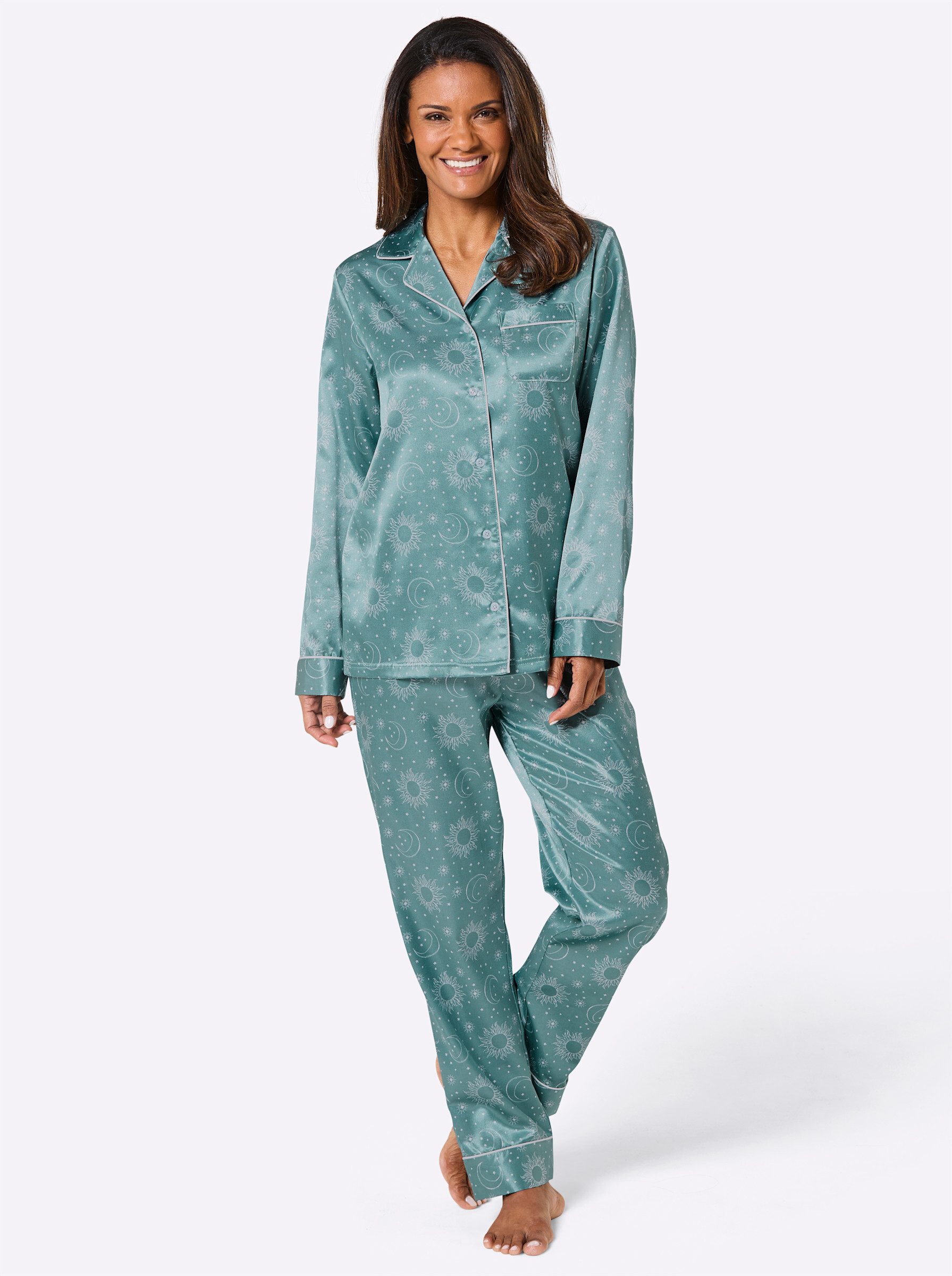 Witt Schlafanzug Pyjama Langarm