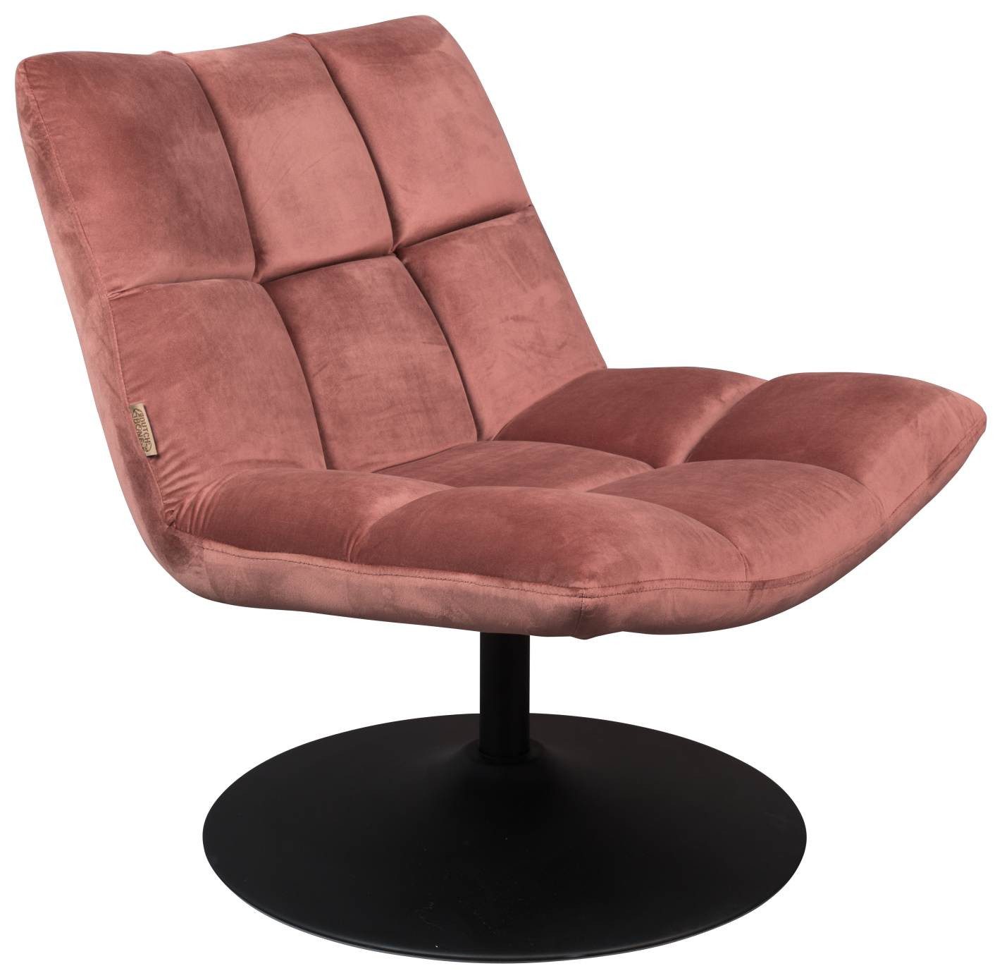 Dutchbone Loungesessel Lounge Sessel BAR VELVET OLD PINK von DutchBone