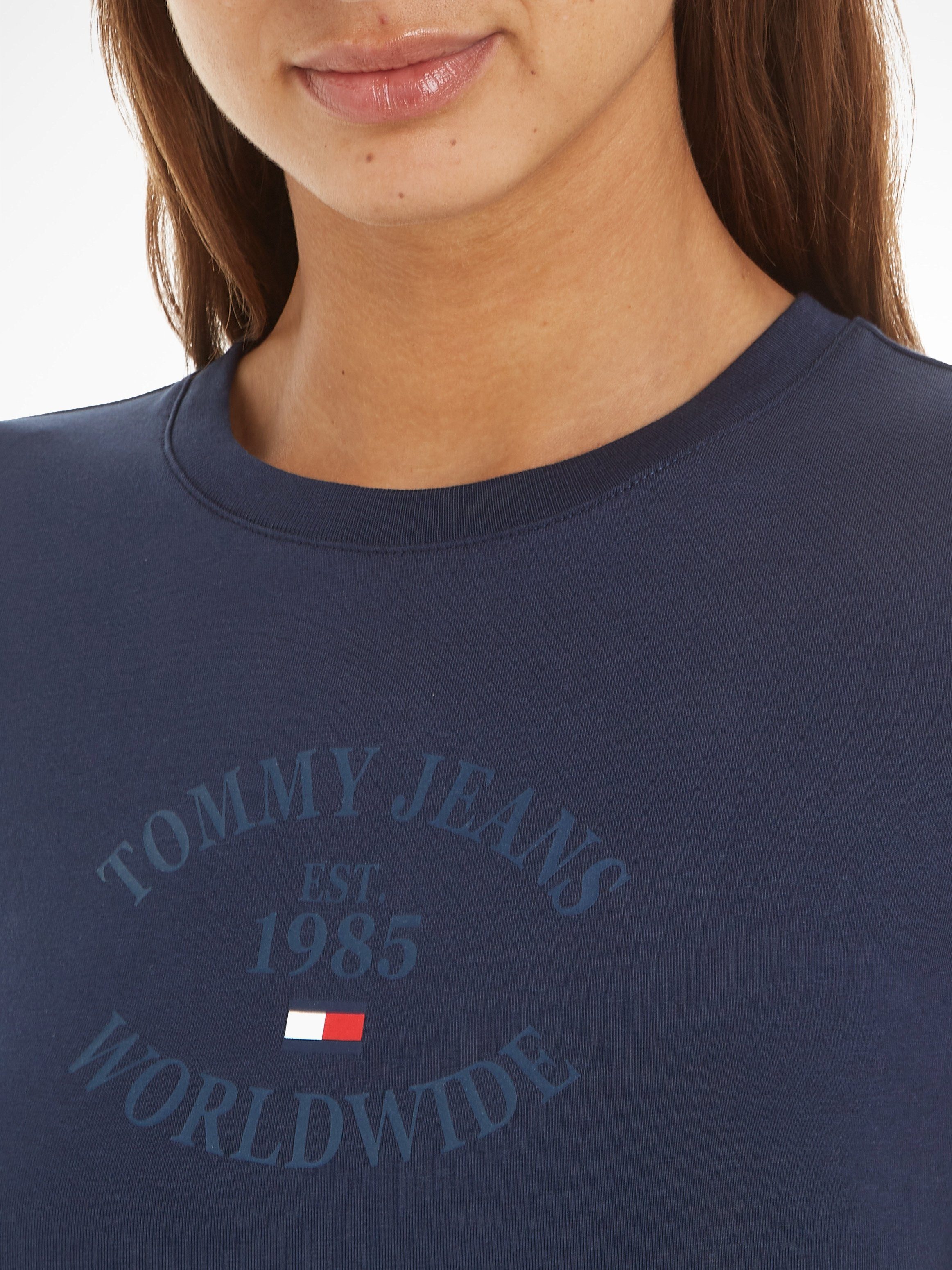 Tommy Jerseykleid TJW mit Logodruck BODYCON WORLDWIDE BBY Jeans