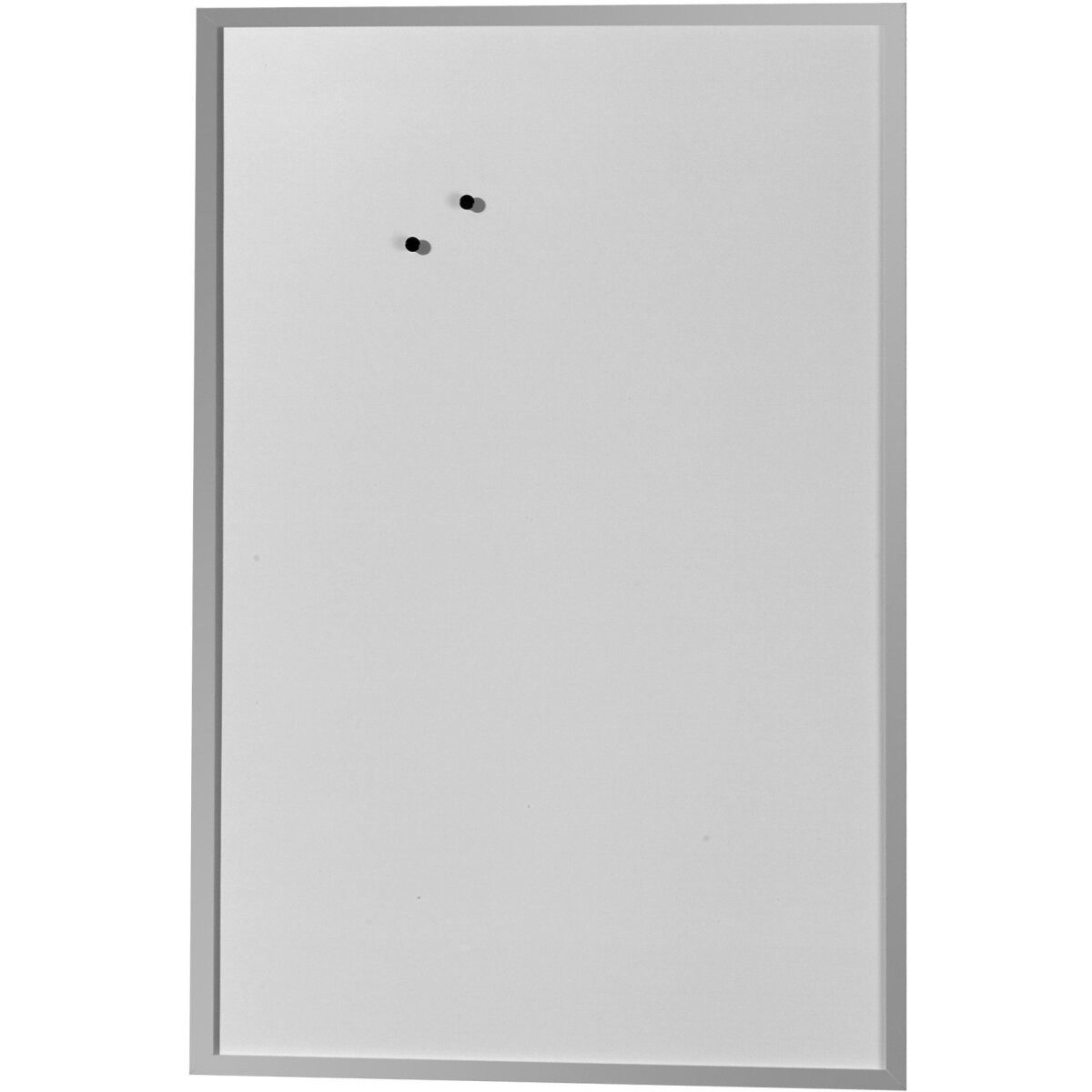 Herlitz Magnettafel Whiteboard 60x80cm beschriftbar Holzrahmen silber