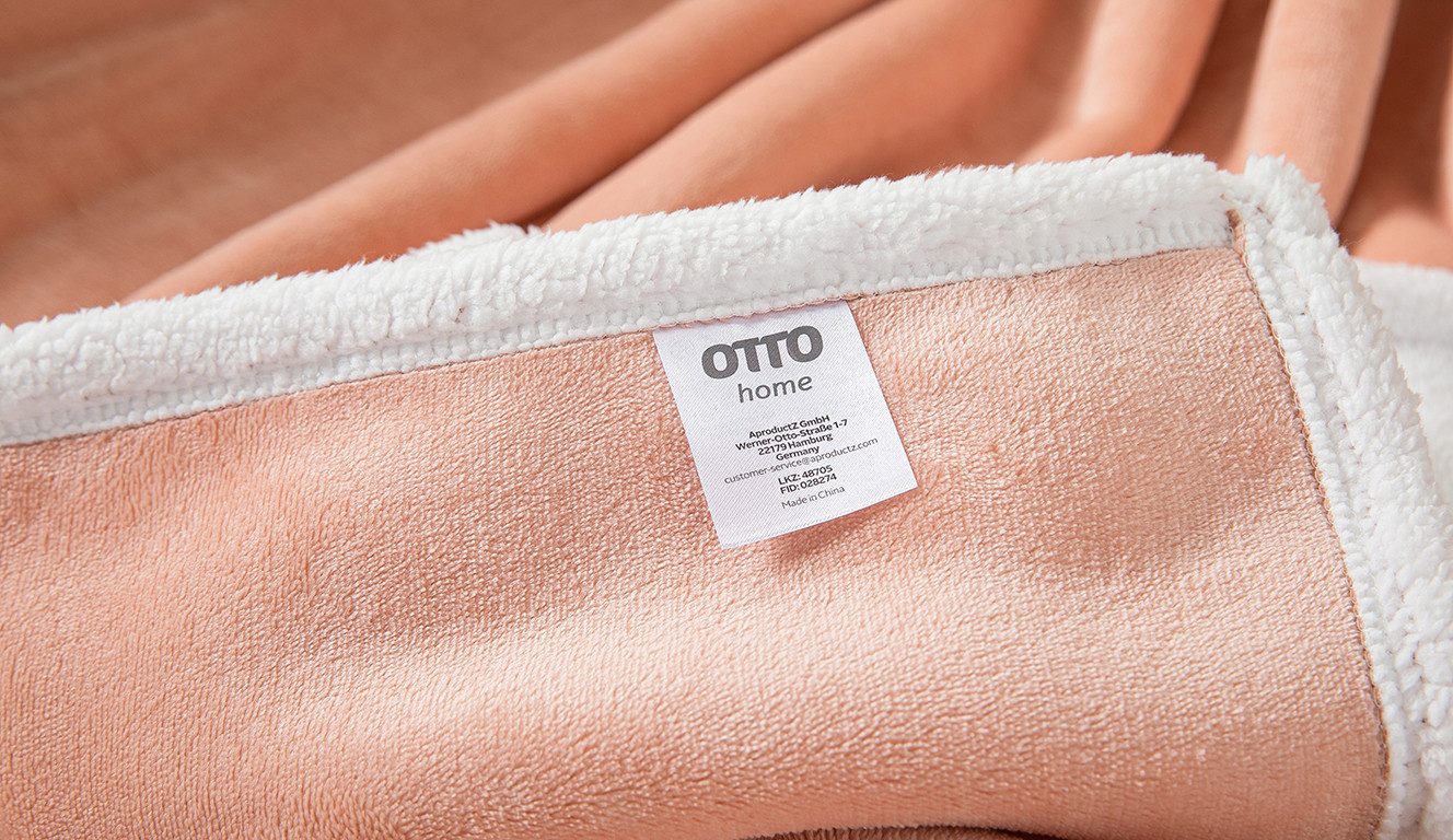 Wohndecke Sennu, OTTO home, 420g/m², flauschige, Wohndecke mit Teddyoptik, Tagesdecke