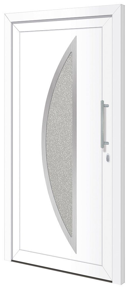 RORO Türen & Fenster Haustür Otto 15, BxH: 110x210 cm, weiß, ohne Griff,  inklusive Türrahmen