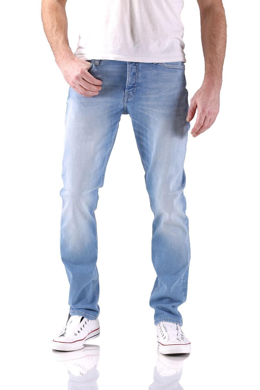 Jack & Jones Slim-fit-Jeans Jack & Jones Glenn Original Slim Fit Herren Jeans Blau (AGI 002)