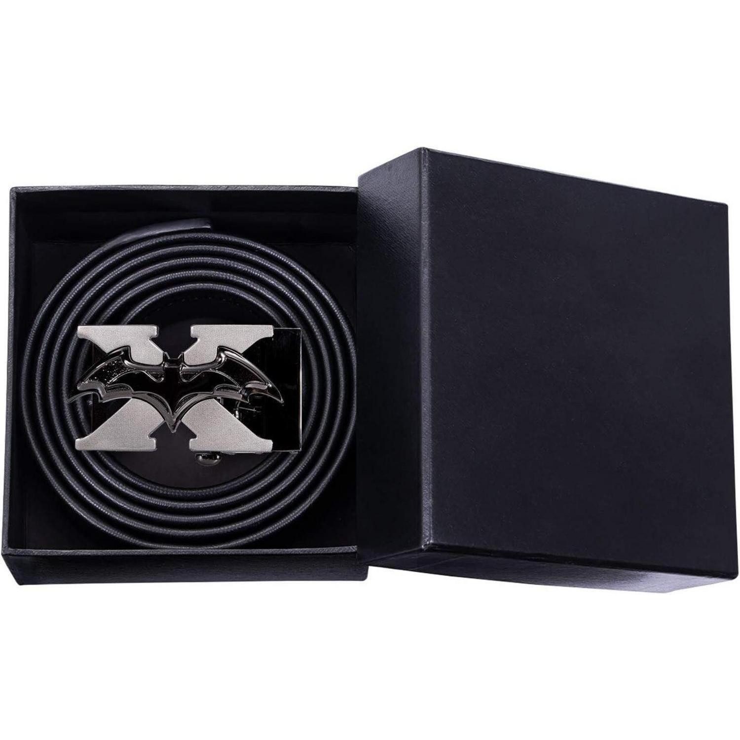 LuxusKollektion Krawatte Gürtel Herren Ratschen Schwarzer Batman 110 cm -43 Zoll, einstellbar