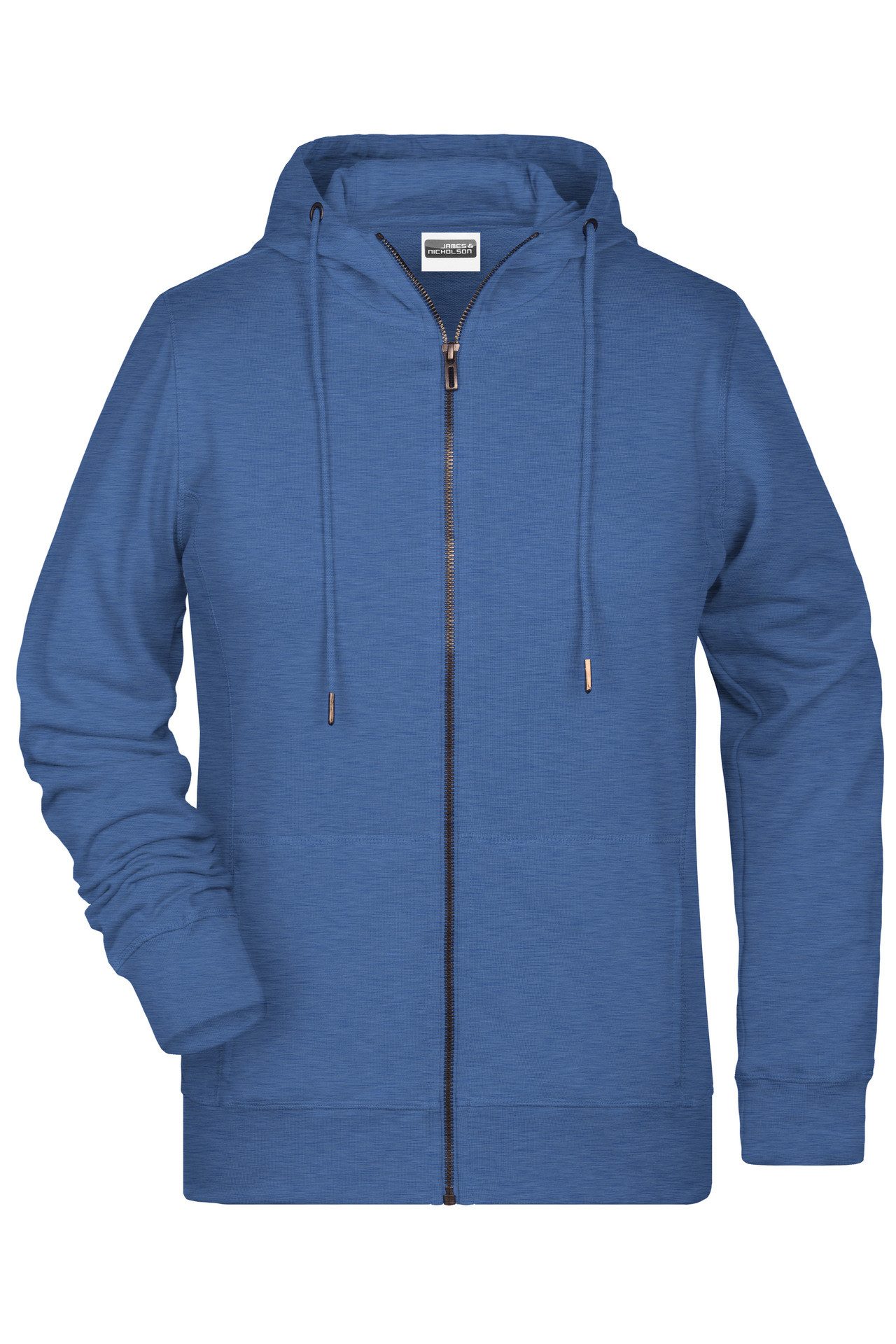 James & Nicholson Kapuzensweatjacke Leicht taillierte Damen Sweatjacke aus French Terry 8025 in Bio-Qualität