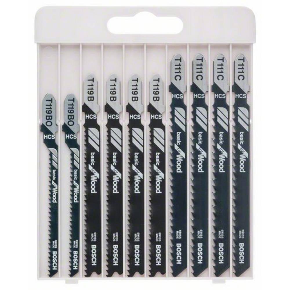BOSCH Stichsägeblatt Stichsägeblatt-Set Basic for Wood, günstig online kaufen