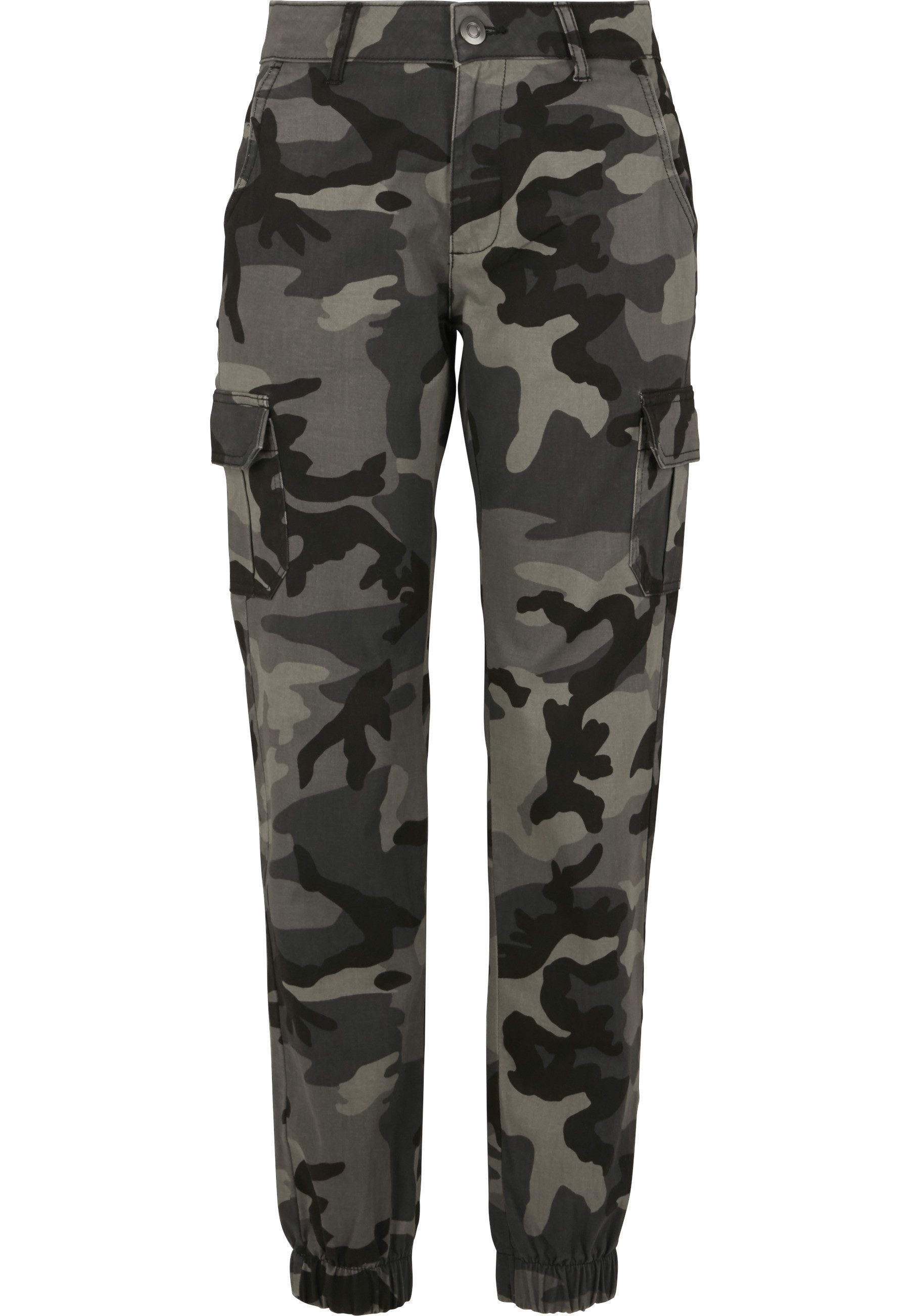 URBAN CLASSICS Cargohose Urban Classics Damen Ladies High Waist Camo Cargo Pants (1-tlg)