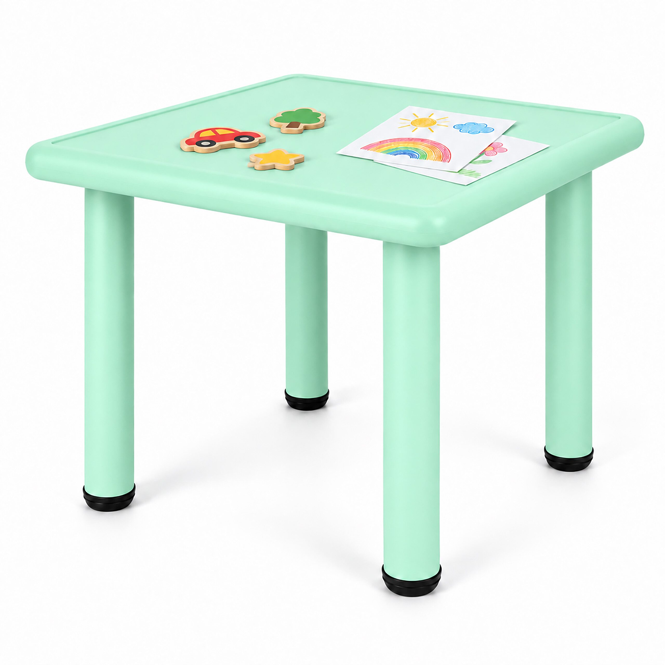 relaxdays Kindertisch Indoor & Outdoor (1-St), Salbei