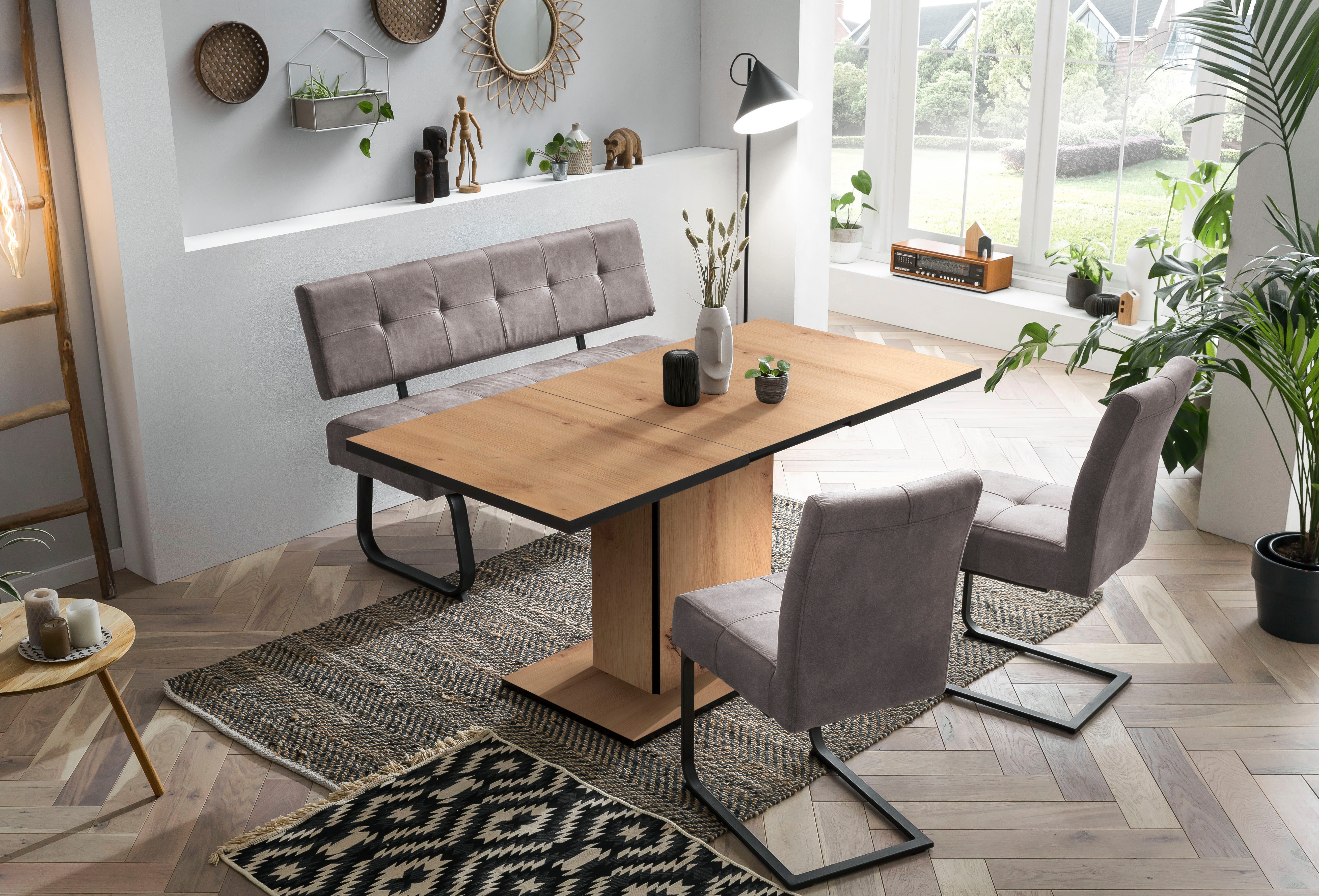 HELA Essgruppe Luise I G (Bank, Stühle, Tisch), (Set, 4-tlg), Komfortsitz mit Federkern, Хіти продажу Tischgruppe, Esszimmer