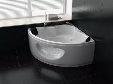 PureHaven Whirlpool 138x138 cm elegantes Design Heizung Lichttherapie Soundsystem
