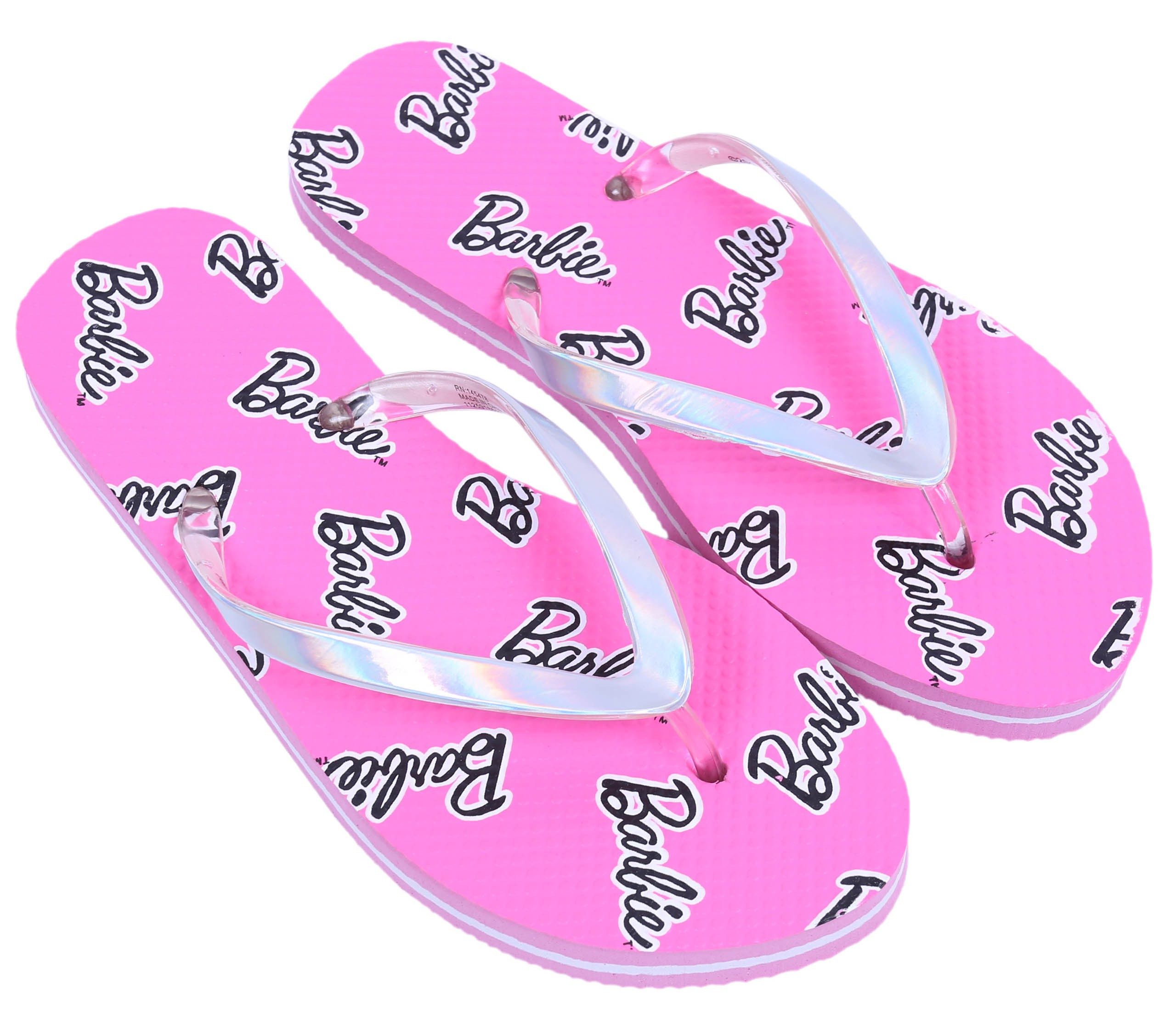 Barbie Pinke Flip-Flops/Badelatschen Zehentrenner für Mädchen Barbie 40-41 EU Badezehentrenner