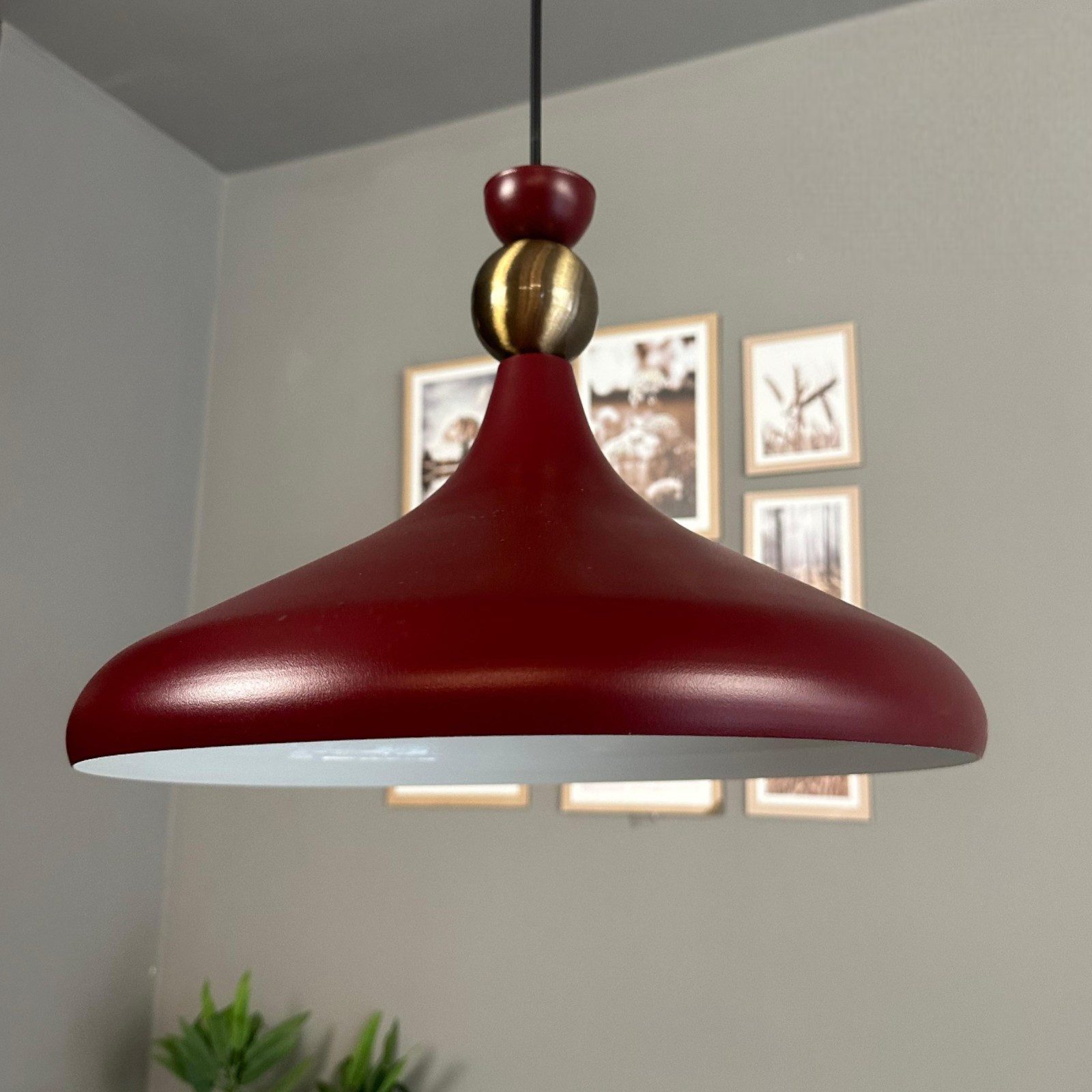 Bamyum Pendelleuchte Pendelleuchte Ø35 cm Metall E27 Moderne Lampe, Ohne Leuchtmittel, ohne Leuchtmittel