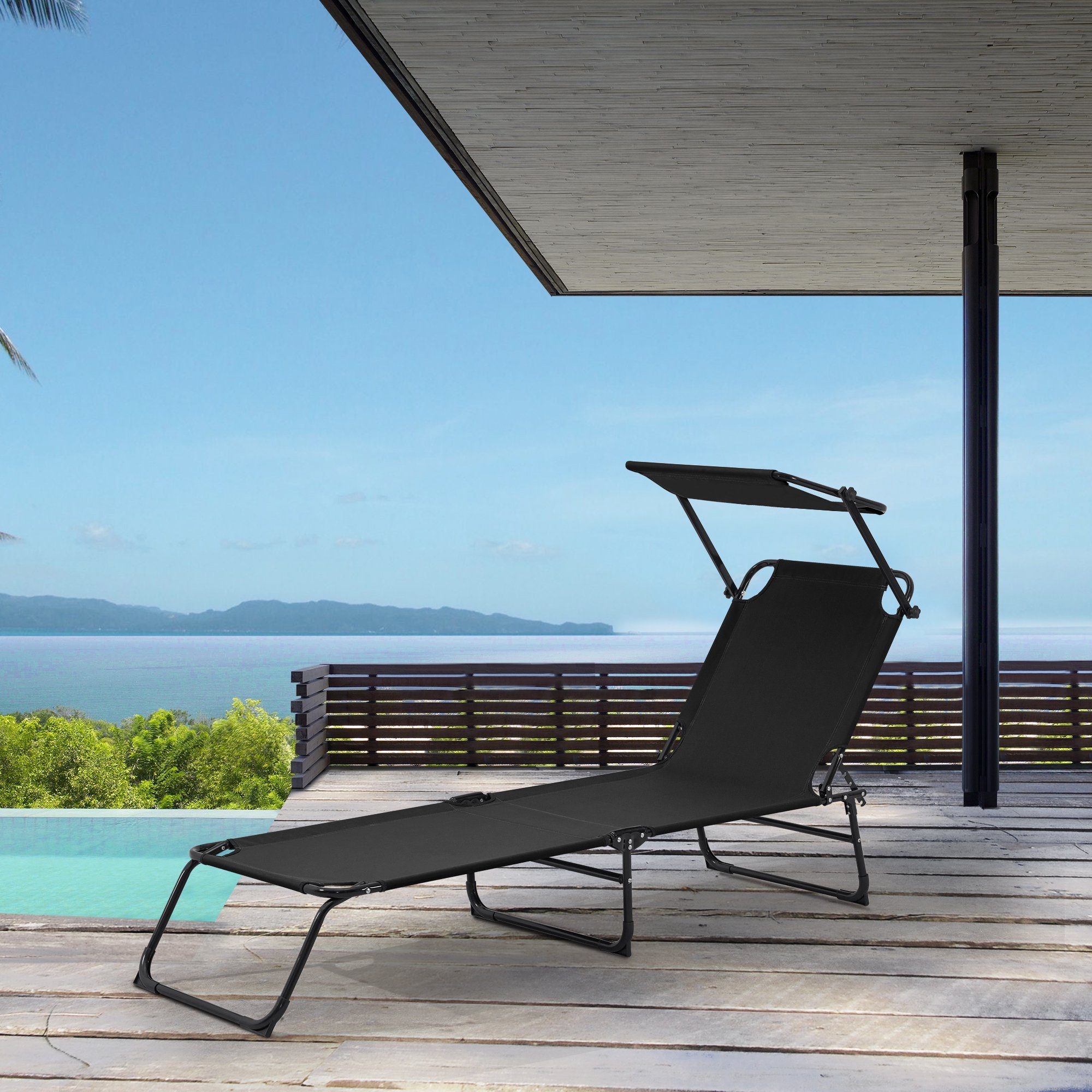casa.pro Gartenliege, Set, 2er, »Lomeda« Strandliege günstig online kaufen
