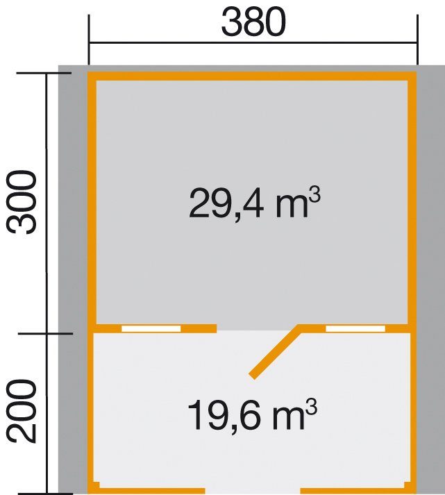 Thumbnail - weka Gartenhaus 138 B Gr.1, BxT: 450x510 cm, (Set)