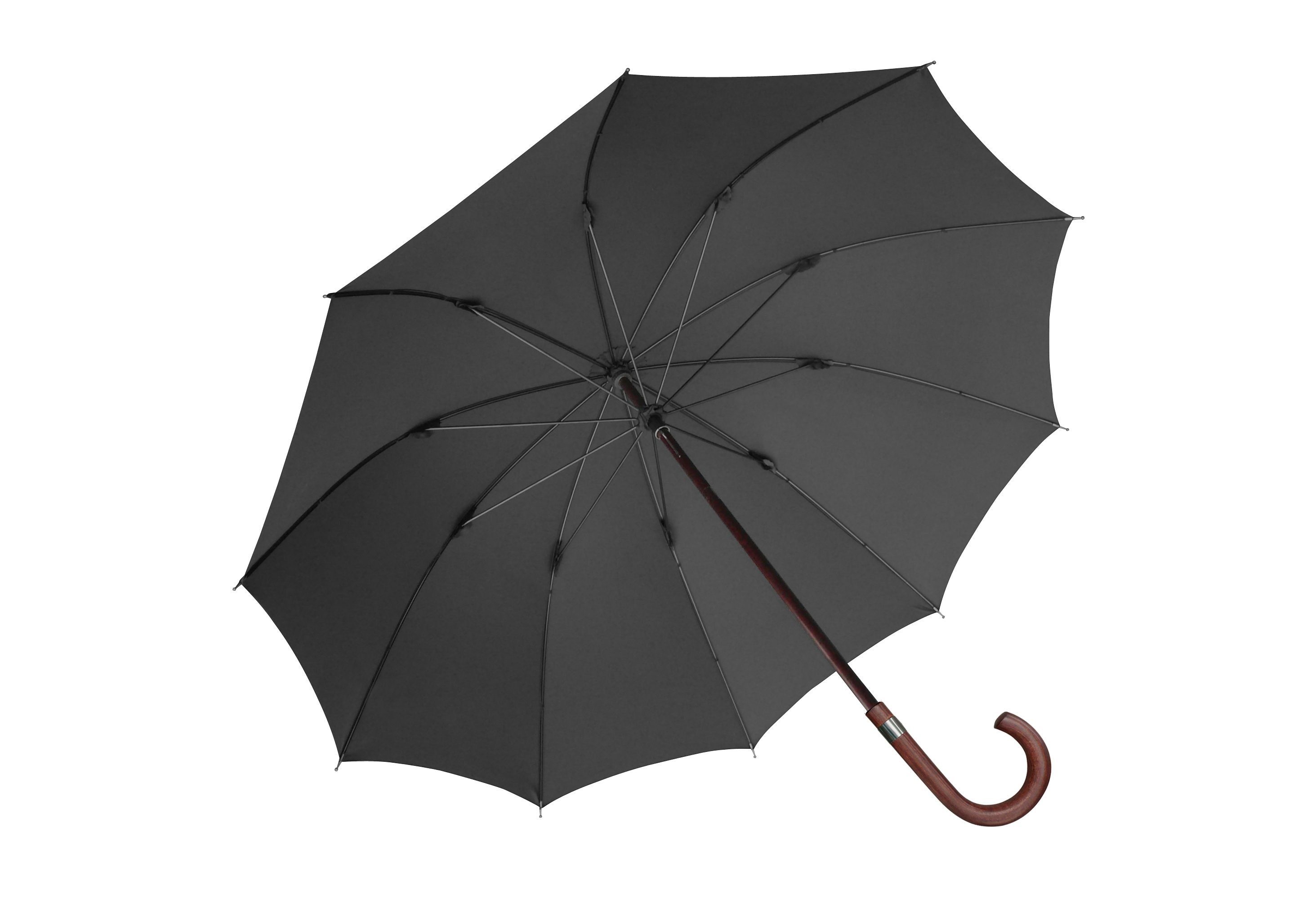 EuroSCHIRM® W1U3, schwarz Stockregenschirm