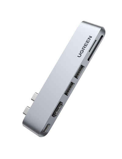 UGREEN Computer-Adapter USB C zu USB C, USB A, HDMI, SD/TF, 4k HDMI, 100W, 6K@60Hz, 3.0 5Gbps, SD/TF