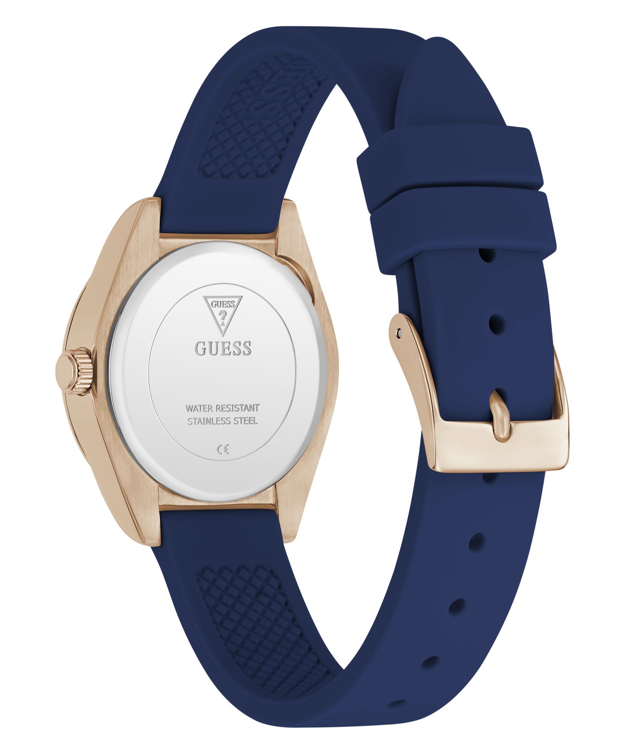 Guess Quarzuhr MINI LUNA GW1000L4, Armbanduhr, Damenuhr, Silikonarmband, analog