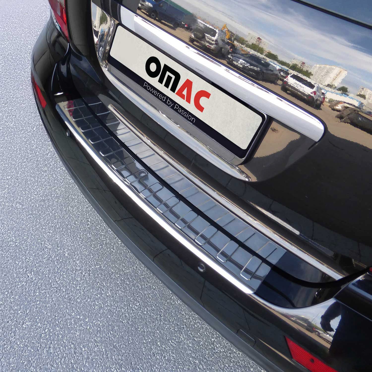 OMAC Ladekantenschutz Für Edelstahl Schutz für Mercedes ML-Klasse W164 2005-2011 Chrom 1 tlg, Zubehör für Mercedes ML-Klasse W164 2005-2011, Langlebig,Einfache Reinigung,Einfache Installation,Rostbeständig