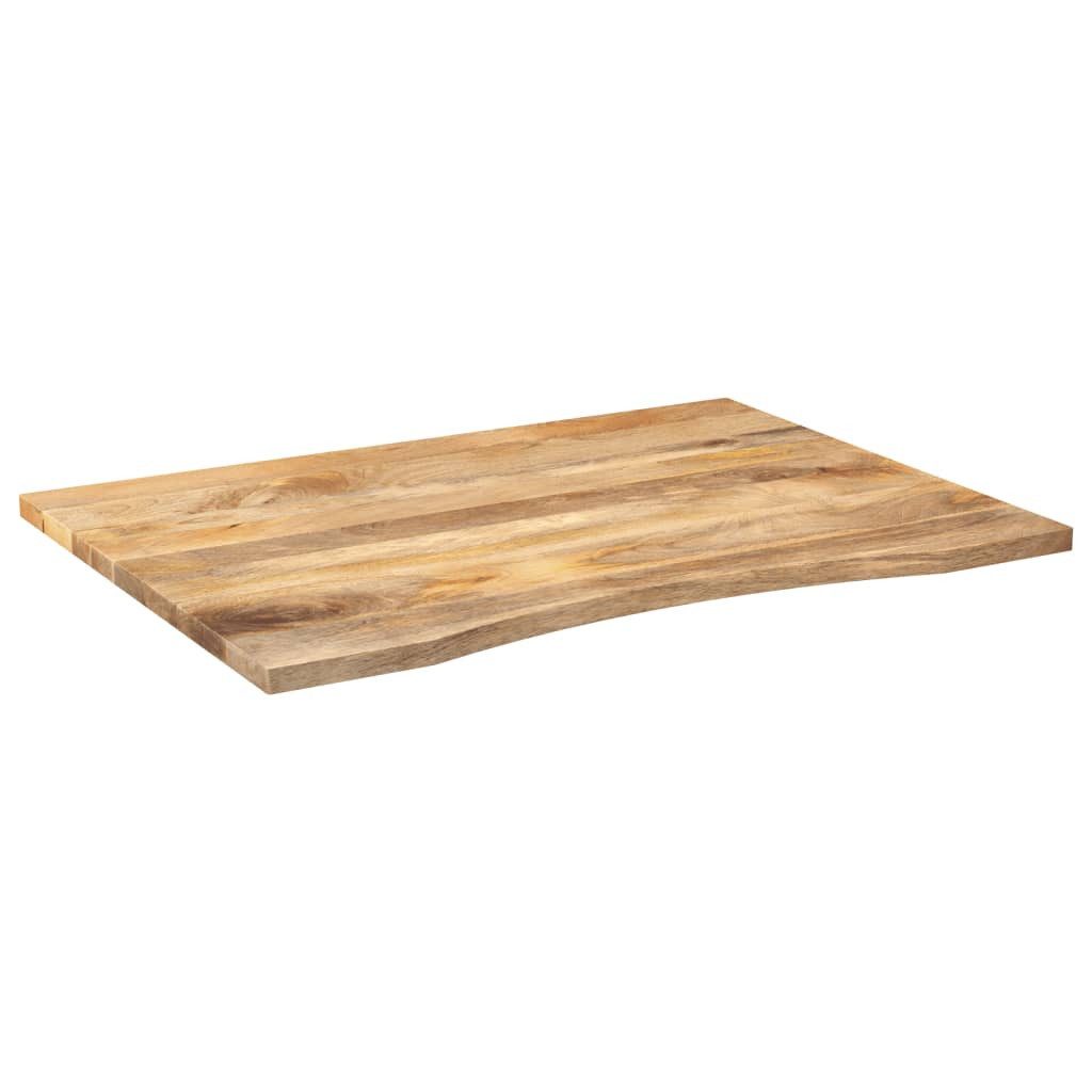vidaXL Tischplatte Schreibtischplatte mit Aussparung 110x80x2,5cm Massivholz