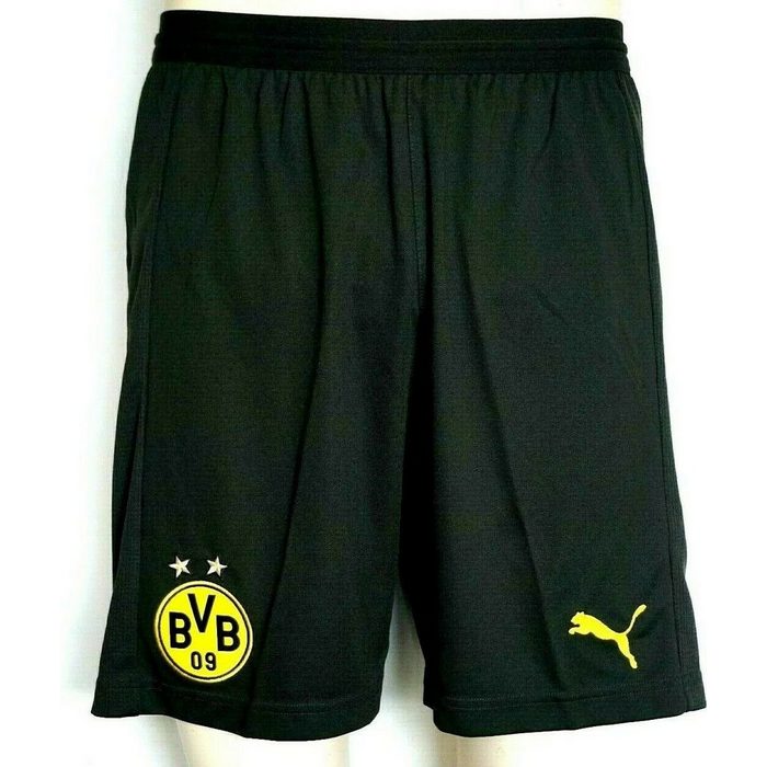 BVB MERCHANDISING Trainingsshorts Borussia Dortmund BVB Herren Shorts Schwarz Puma Herren Sports Shorts