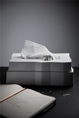 Qualy Design Papiertuchspender Kosmetiktuchspender Polar Bär, (Tuch Spender), nachfüllbar
