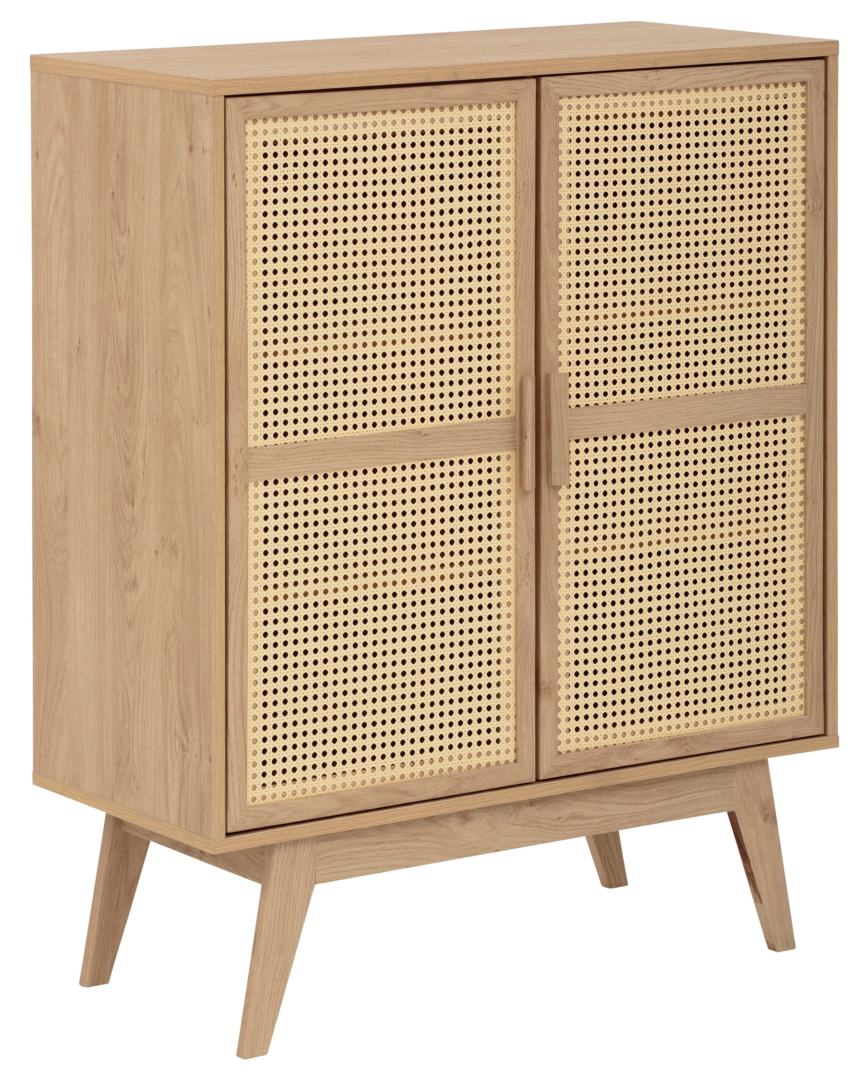 OTTO home Kommode Bridget Highboard, Kommode, feste und verstellbare Einlegeböden, Breite 87cm, Höhe 110cm