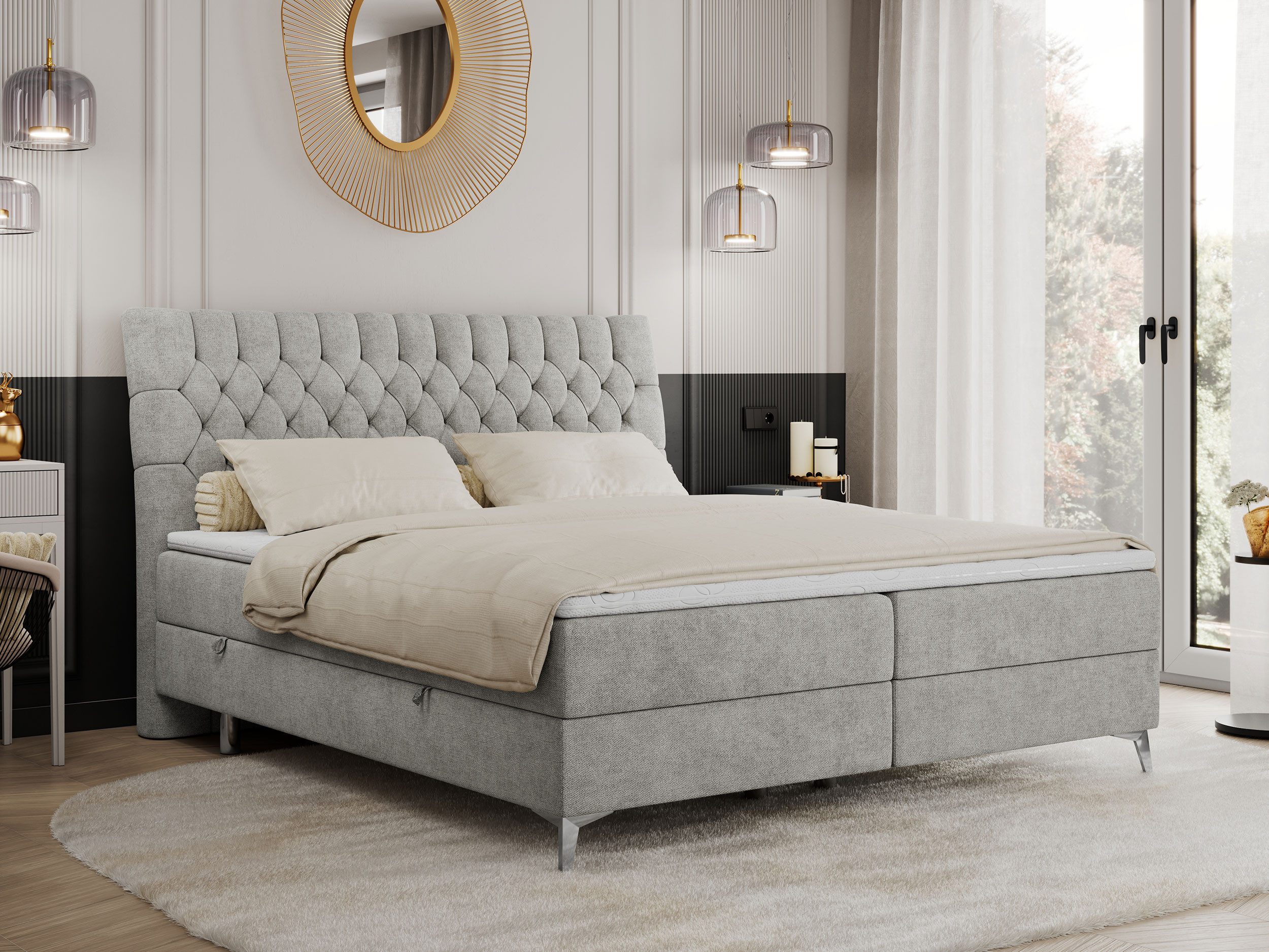 MKS MÖBEL Boxspringbett MILEN (Set, Packung, günstig online kaufen