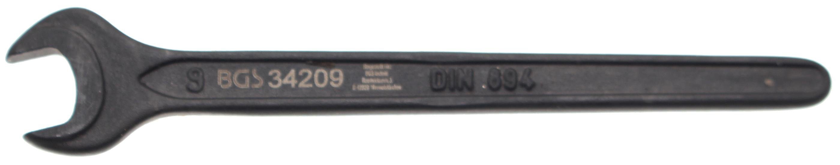 BGS technic Maulschlüssel Einmaulschlüssel, DIN 894, SW 9 mm