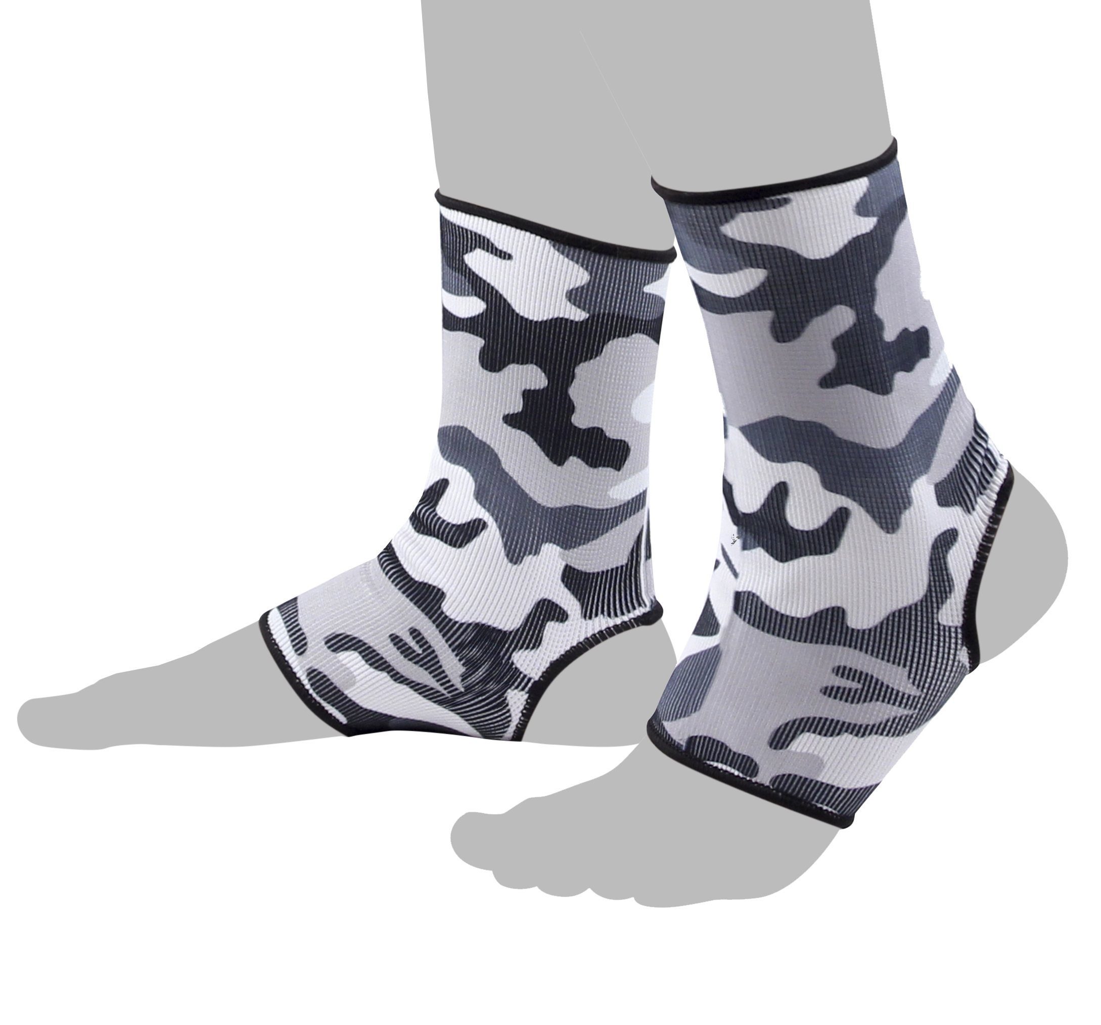 BAY-Sports Fußbandage Knöchelbandage Fußgelenkbandage Sprunggelenk Paar Knöchel schwarz, werden
