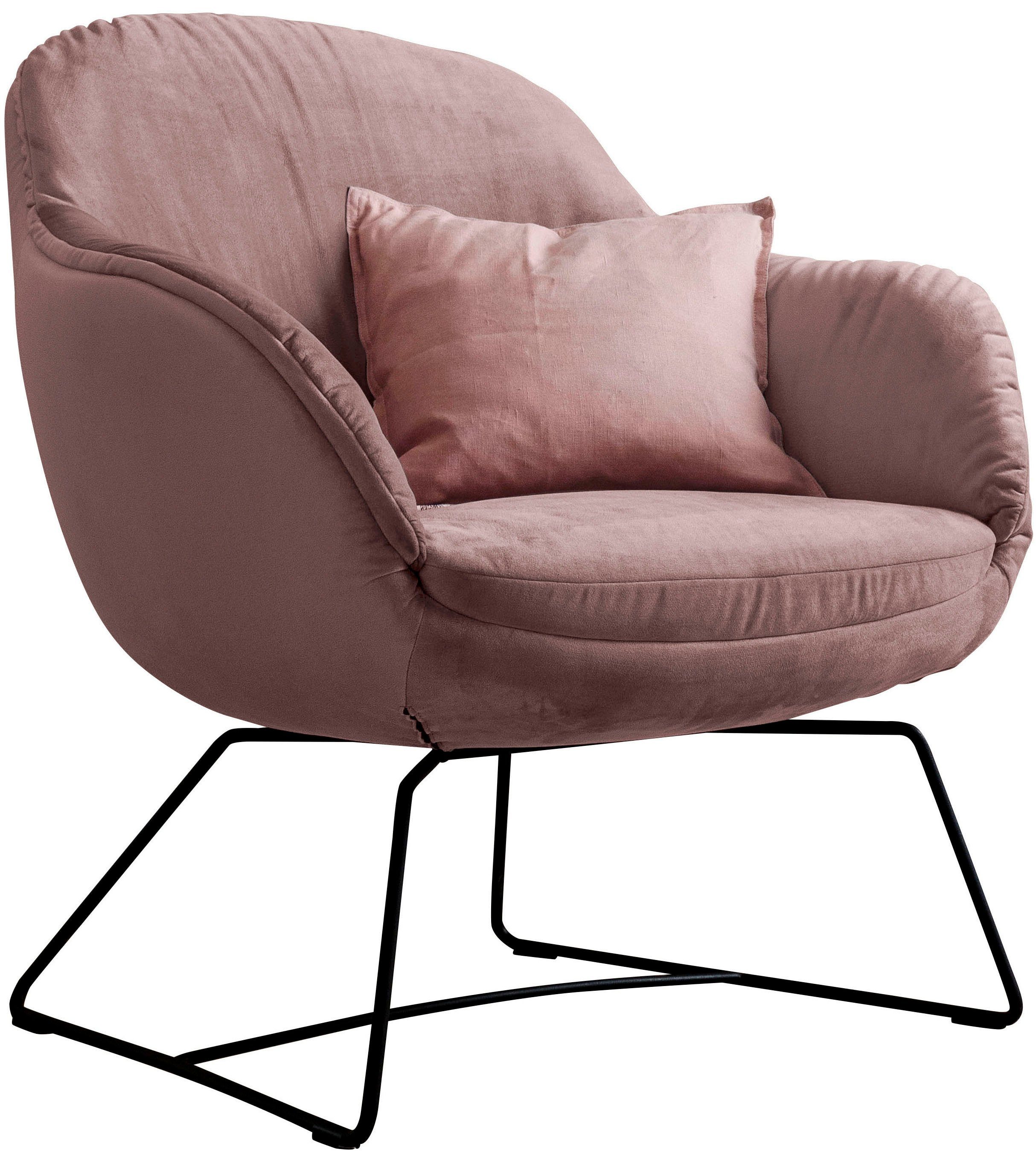 SCHÖNER WOHNEN-Kollektion Sessel Glove Loungesessel mit tollem Sitzkomfort, zeitlos und edel, bequem, Cocktailsessel mit elegantem Untergestell. Reduzierter Preis € 1.049,99. Unverbindliche Preisempfehlung € 1.188,00