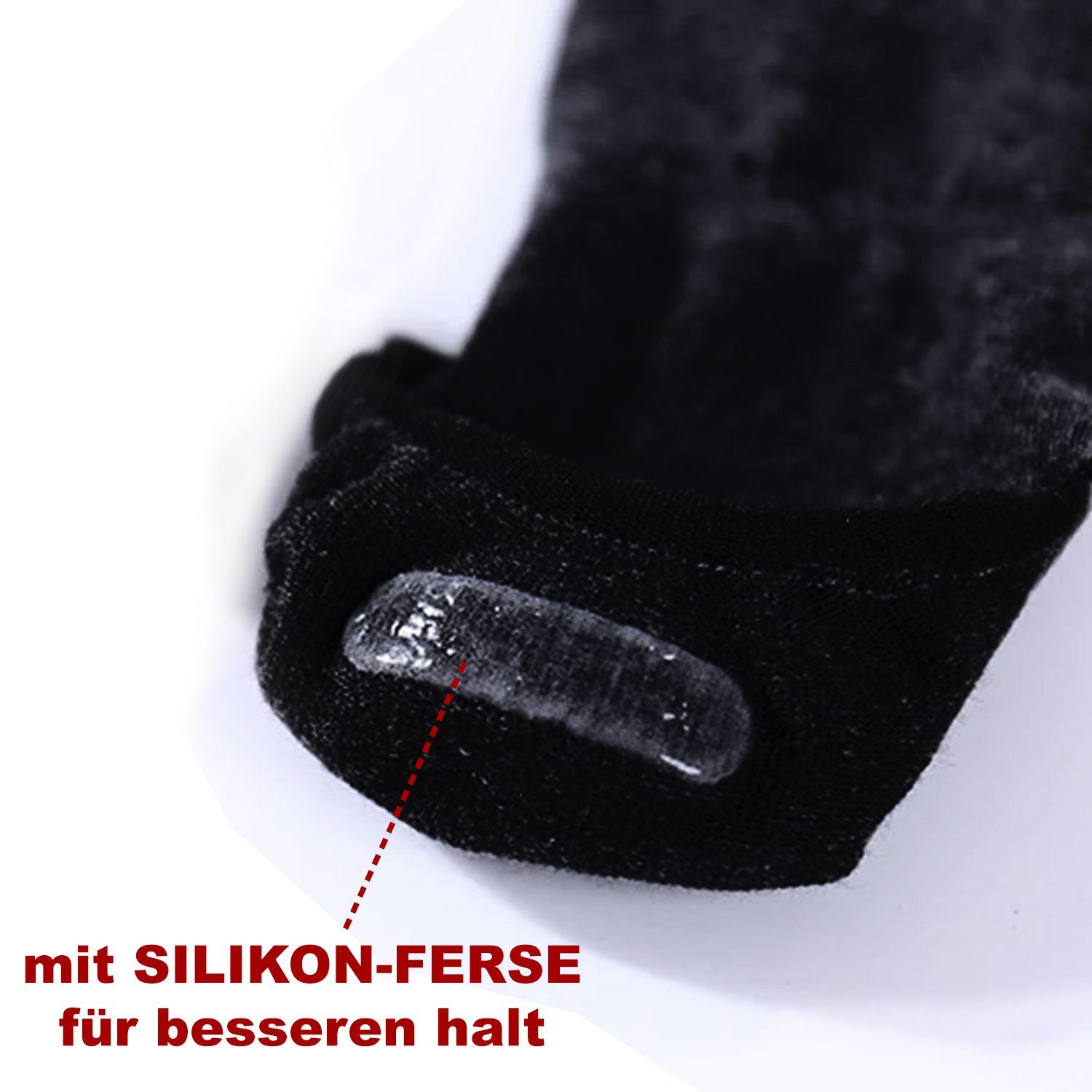 Reslad Füßlinge Reslad Unsichtbare Sneaker Socken (6xPaar) Damen & Herren mit Silikonp (6-Paar) rutschfeste unsichtbare Füßlinge Unisex