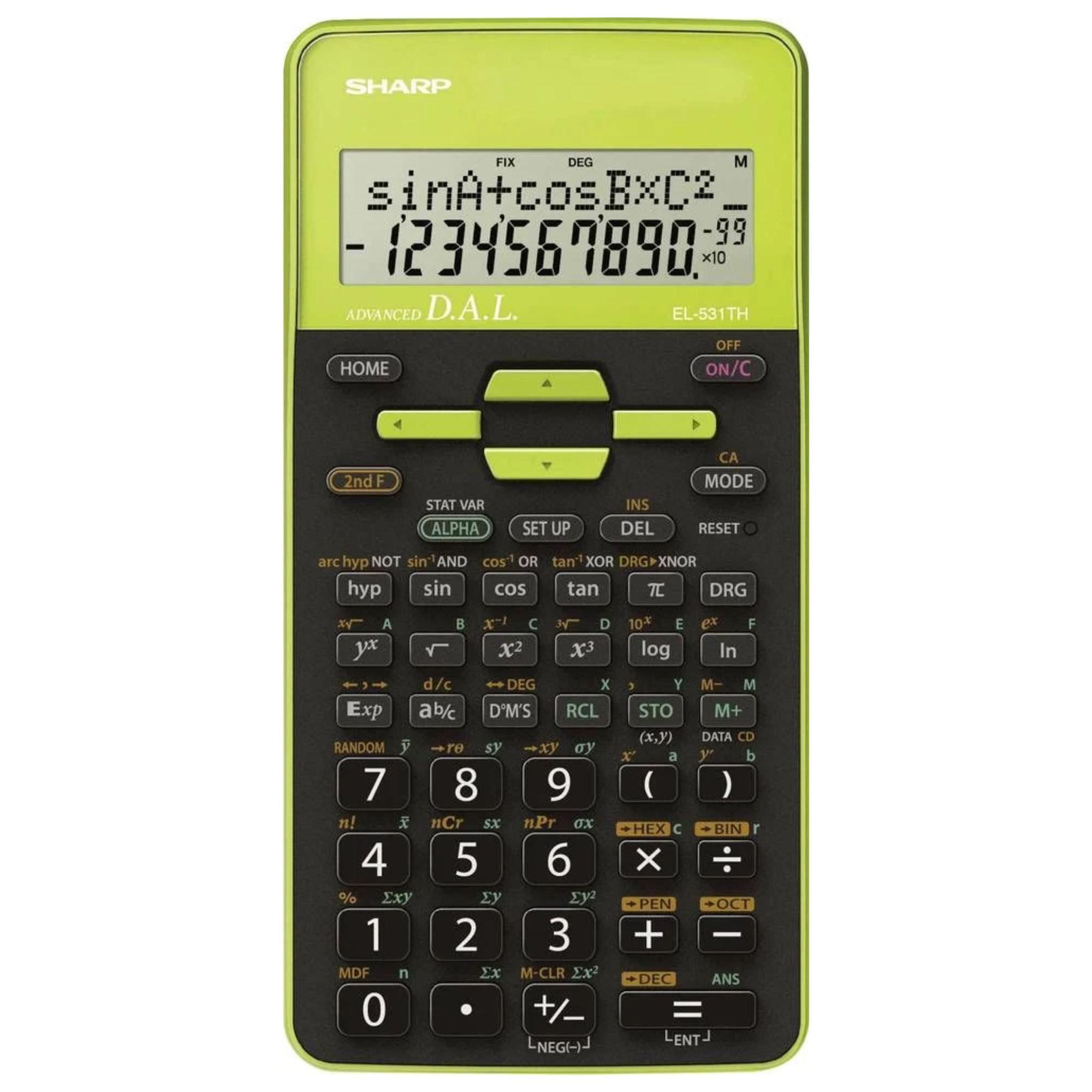 Sharp Taschenrechner Sharp EL-531TH Grün